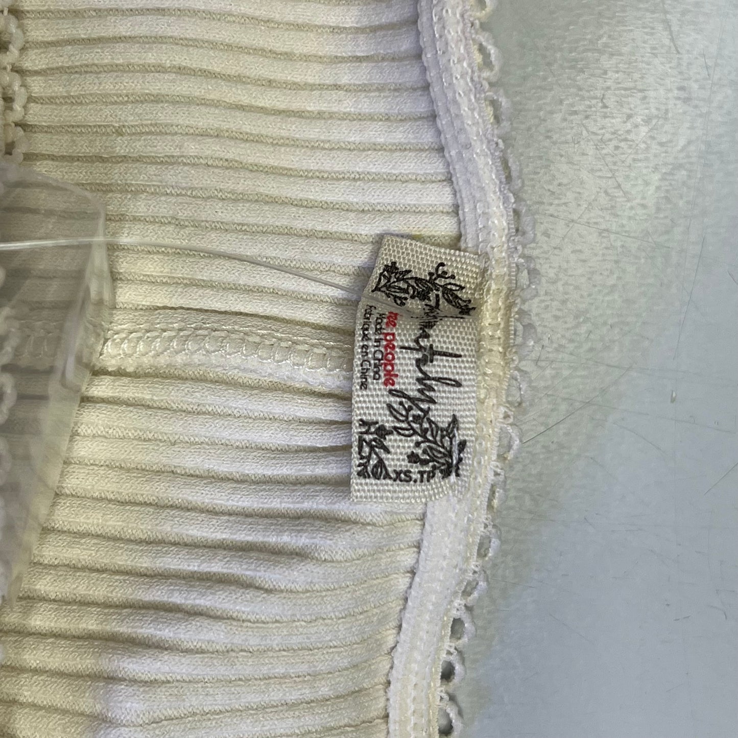 FREE PEOPLE Ribbed Cap Sleeve Most Wanted Cardi Women's Sz XS Ivory 92736032