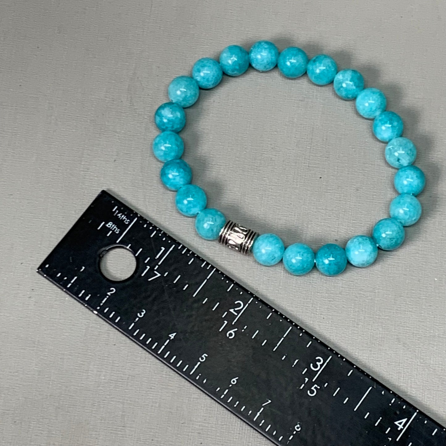 BEST WHOLESALE (12 PACK) Beaded Turquoise Crystal Bracelets 3" Silver Jewel New