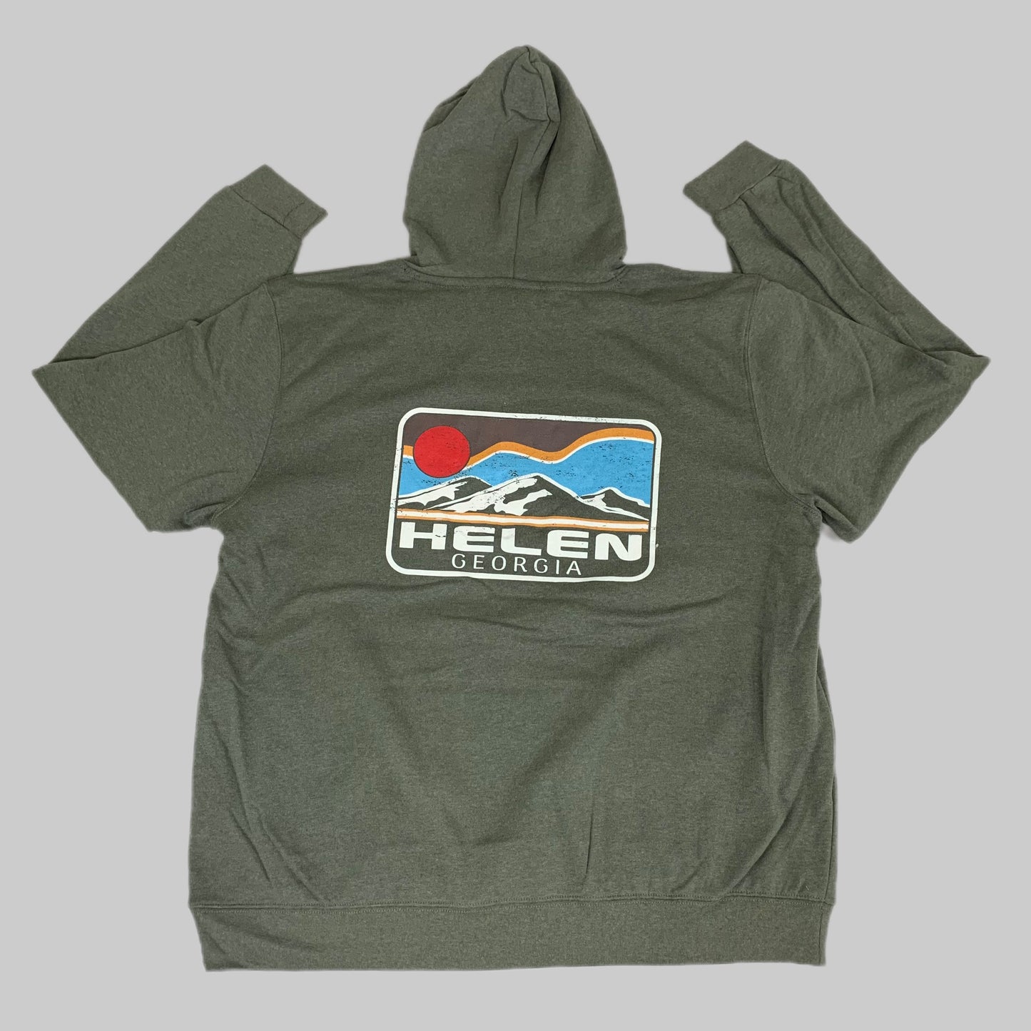 LONEROCK Helen Georgia Tie Hoodie Sz 2X-Large Green