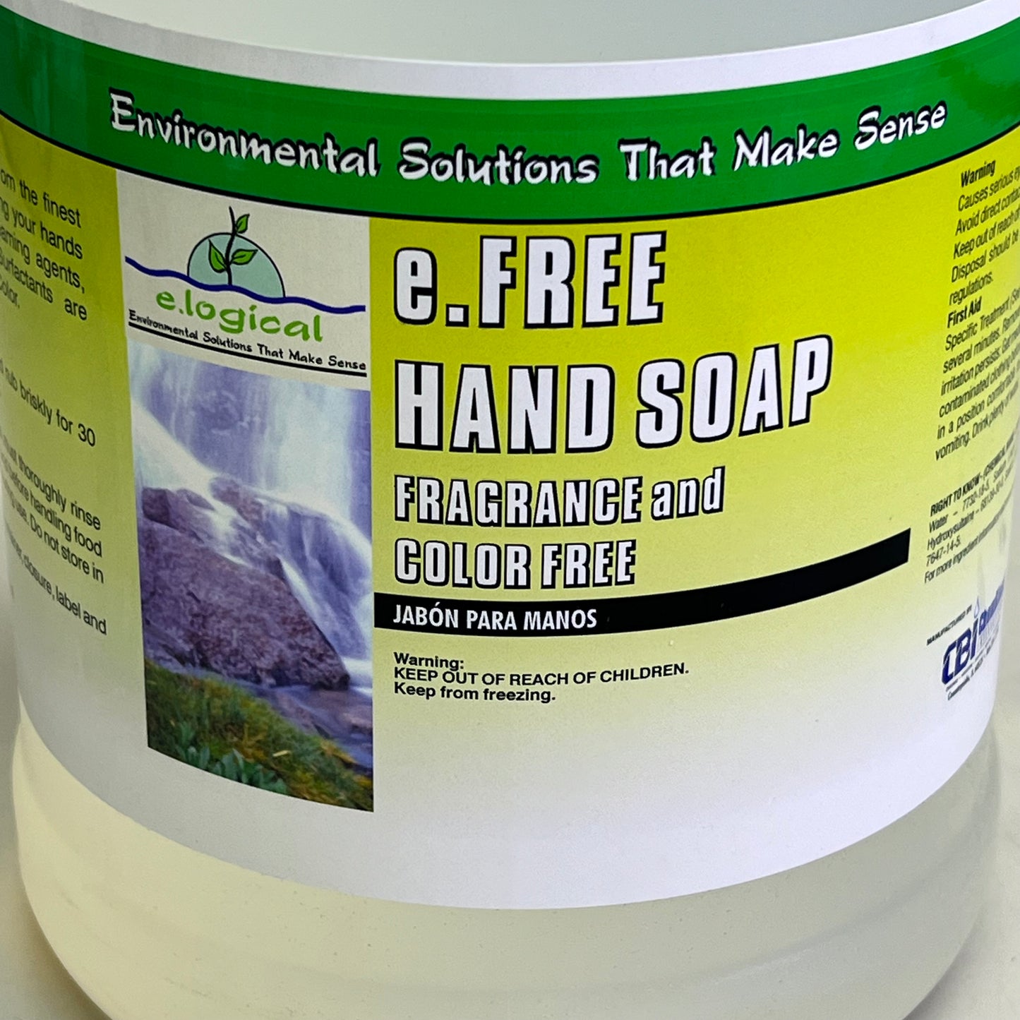 E. LOGICAL E.Free Moisturize Mild Liquid Foaming Hand Soap 1 Gal Clear NYC072-04