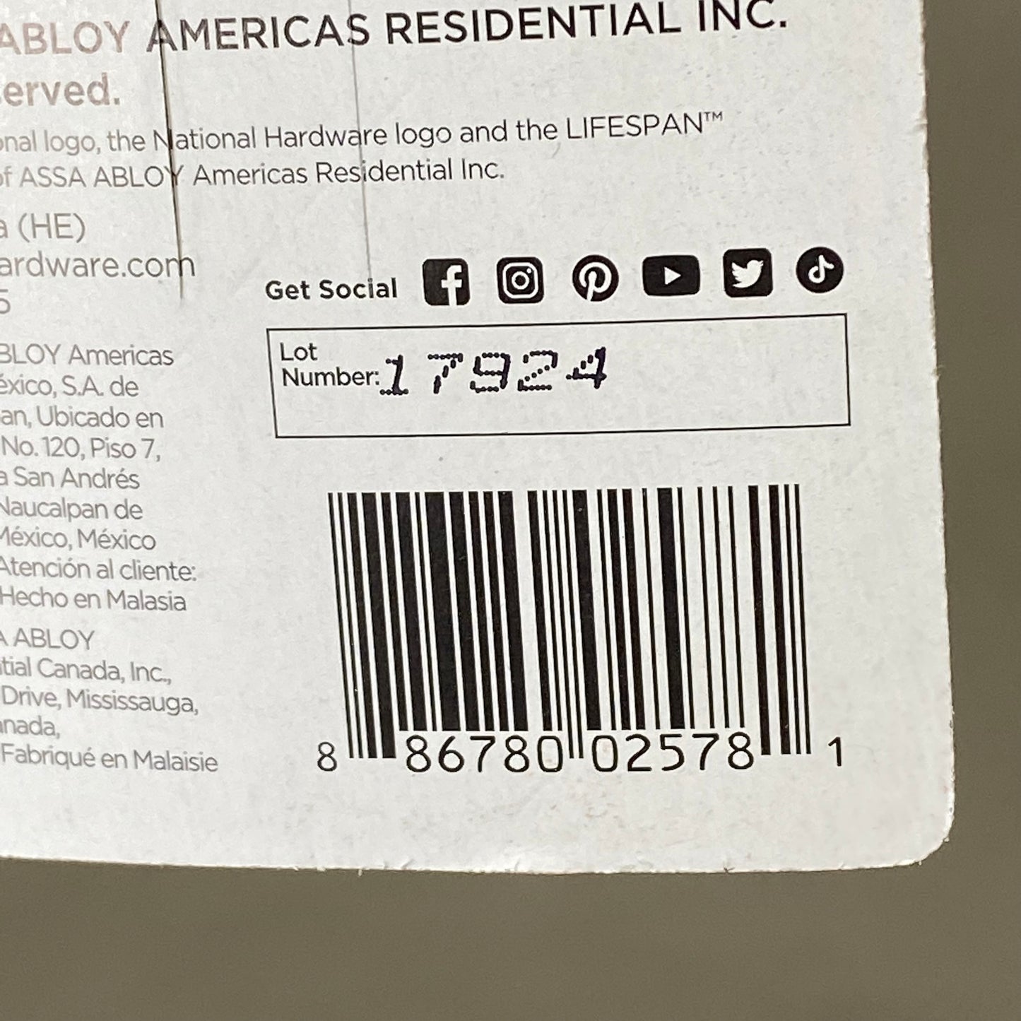 NATIONAL HARDWARE (5 Pack) Rope Loop Stainless Steel 3/4"x2-1/4" Grey N100-363