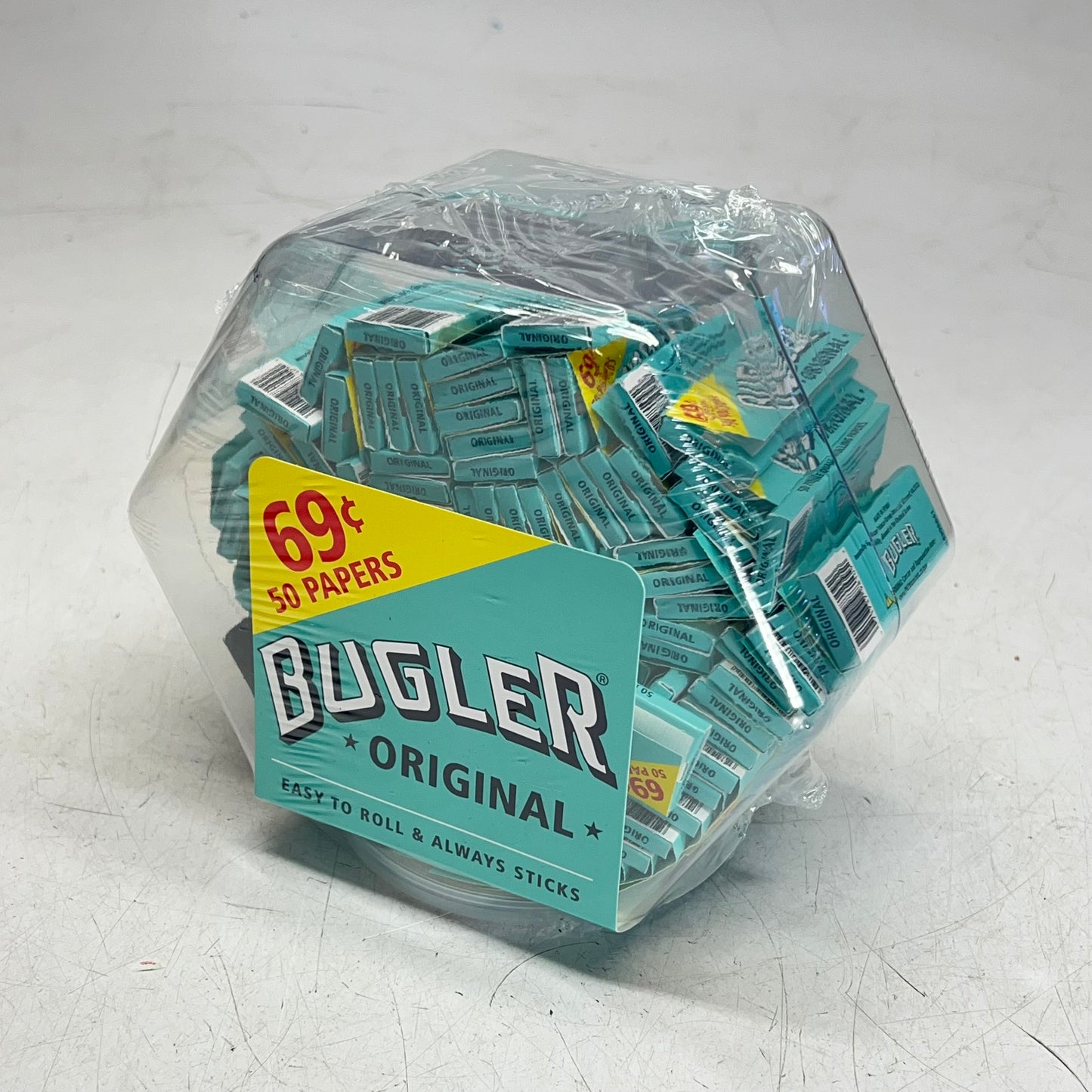 BUGLER (100 PACK, 50 EACH) Original Rolling Papers For Tabaco Unflavored White