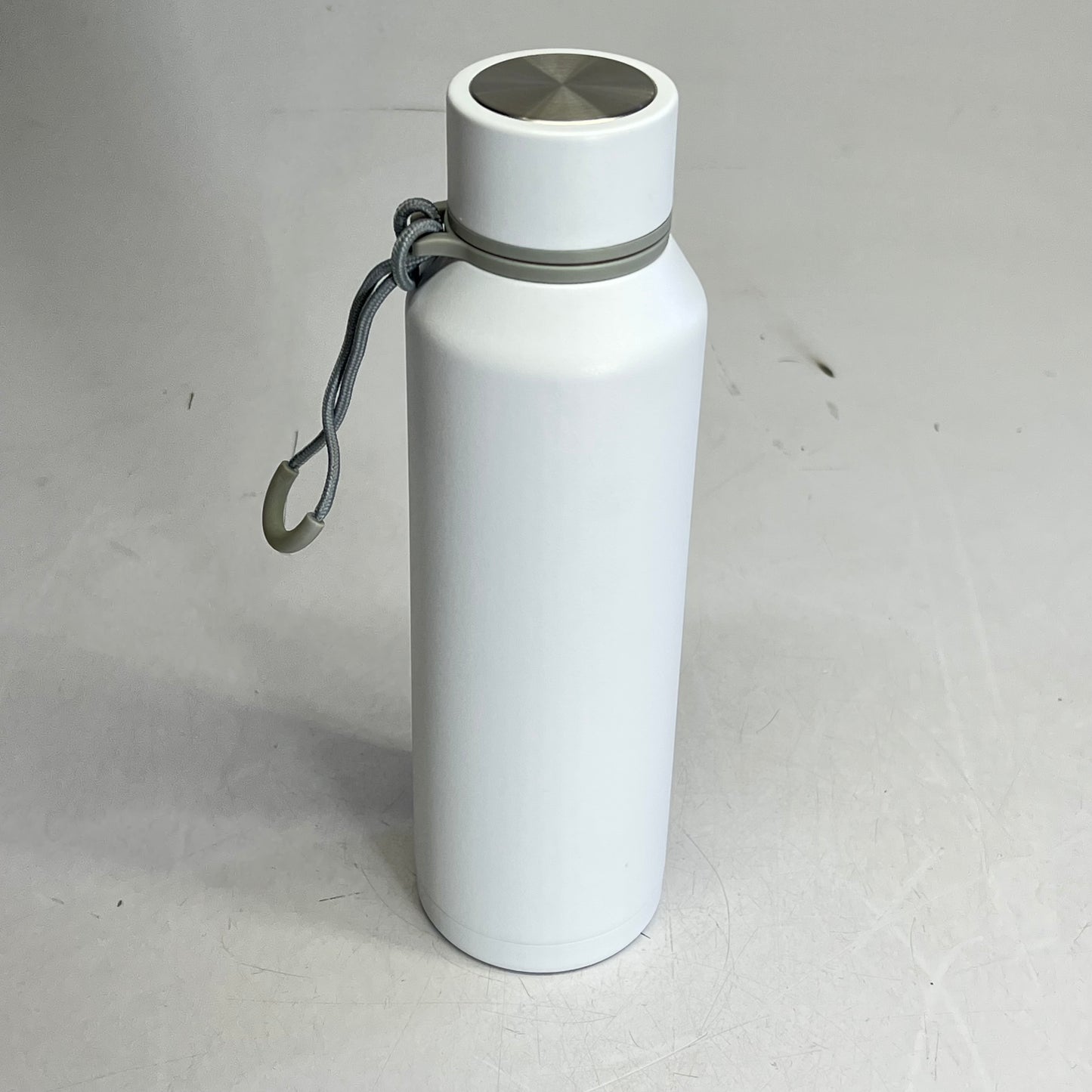 CHRISTIAN ART GIFTS Joshua 1:9 Stainless Steel Water Bottle White FLS126