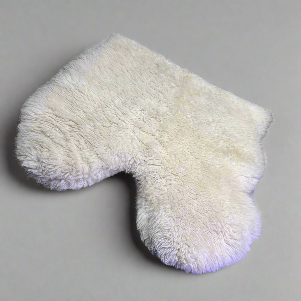 Natural Sheep Skin Area Rug 68"x42" White (Used)