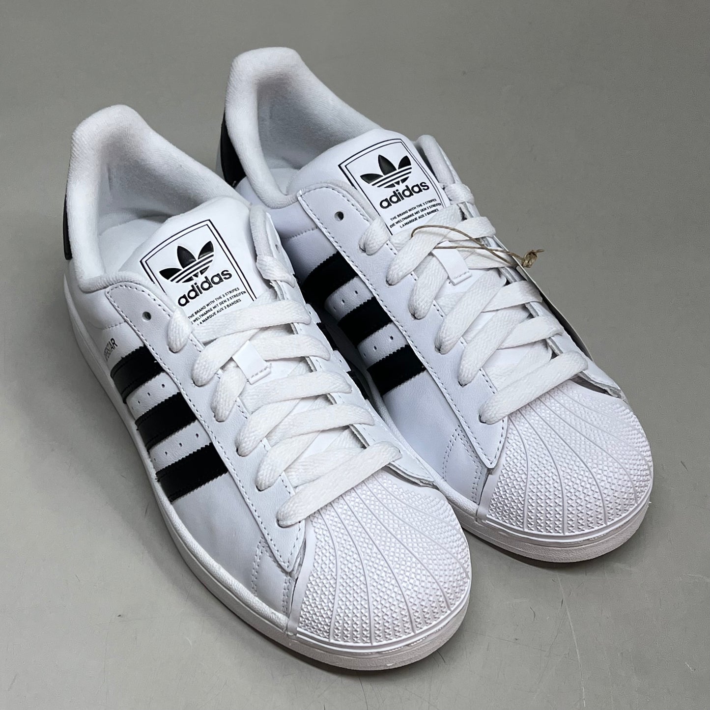 ADIDAS Superstar II Lowtop Sneakers Men's Sz 10 Women's Sz 11 White/Black IH8659