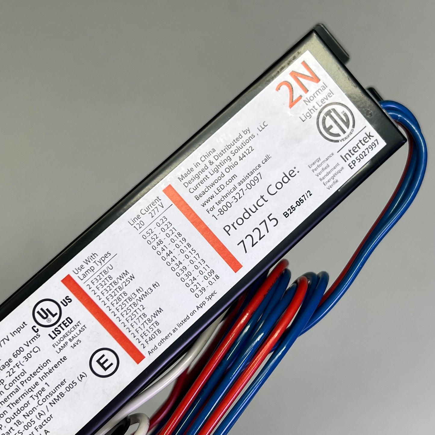 ZA@ GENERAL ELECTRIC Ultra Max Instant Start Lamp Ignition 120/277 Volt 72275 (As-|is)