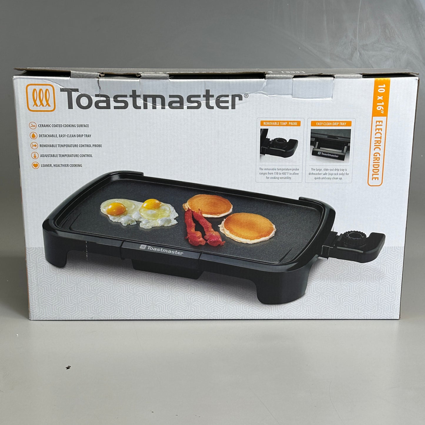 TOASTMASTER Electric Griddle 10" x 16" TM-161GR Black New Other