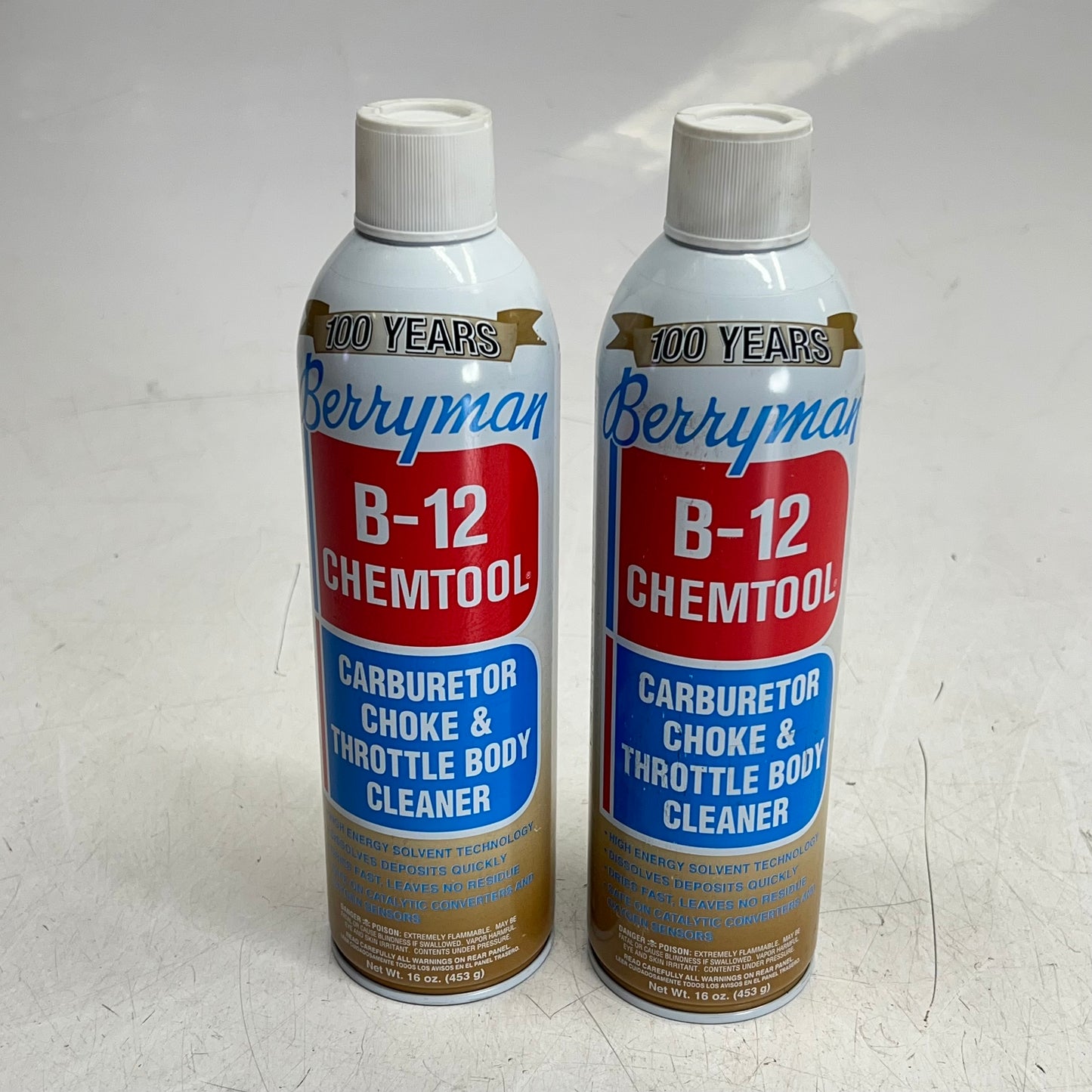 ZA@ BERRYMAN (2 PACK) B-12 Chemtool Carburetor Choke & Throttle Body Cleaner Cleaner 16 Oz 0117