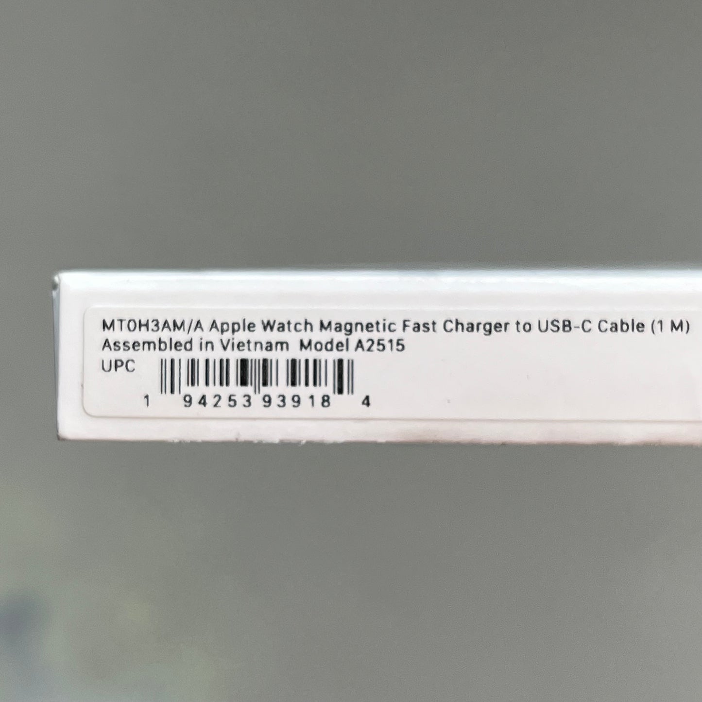 APPLE Watch Magnetic Fast Charger To USB-C Woven Cable (1M) MT0H3AM/A (Return)