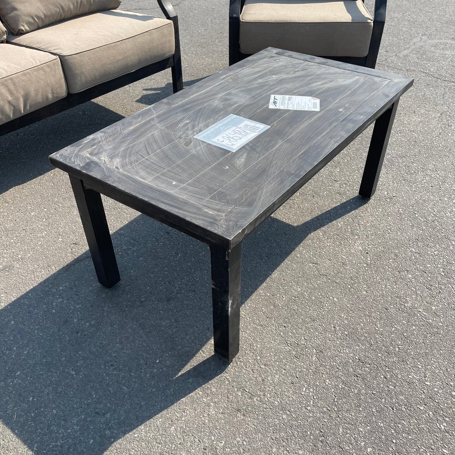 Z@ UNBRANDED 4-Piece Outdoor Aluminum Seating (New, Some Dirt)