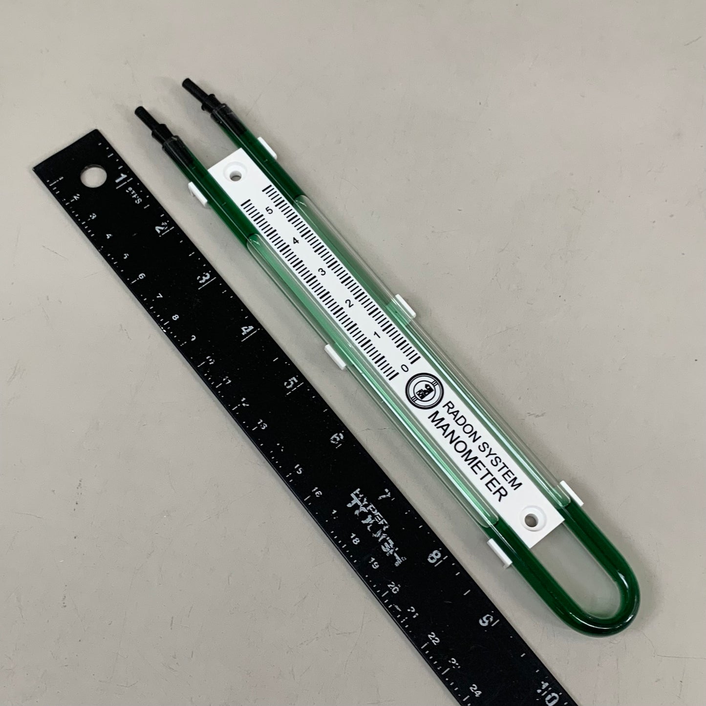 ZA@ FESTA RADON (3 PACK) U-Tube Radon System Manometer 5.5" Green