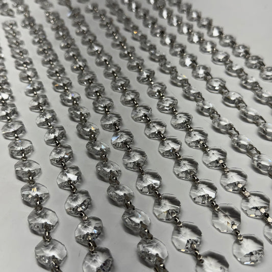 ELEGANT (27 PACK) Vintage Crystal Chandelier Strands Sz 12"L