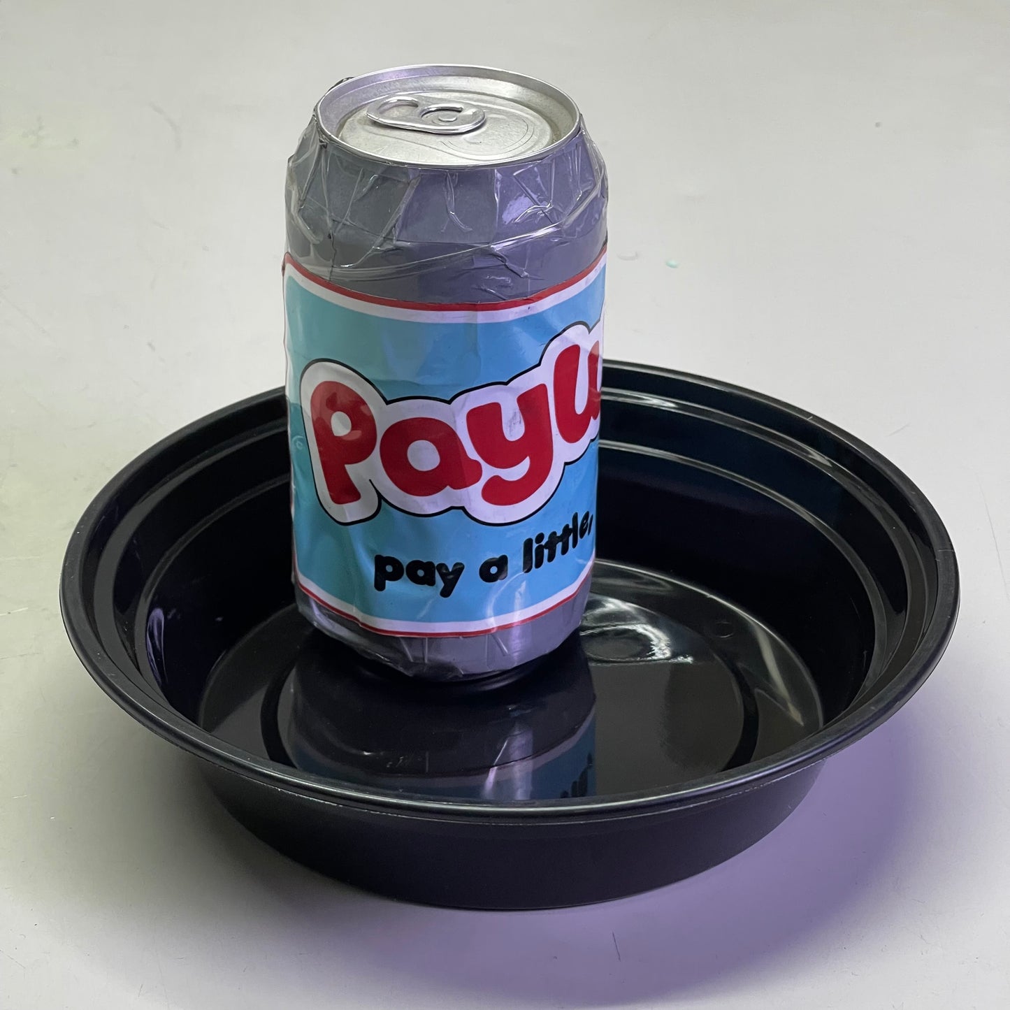 FINELINE (150 PACK) Round Container, Reform Collection 24 Oz Black & Clear 17CPRB24