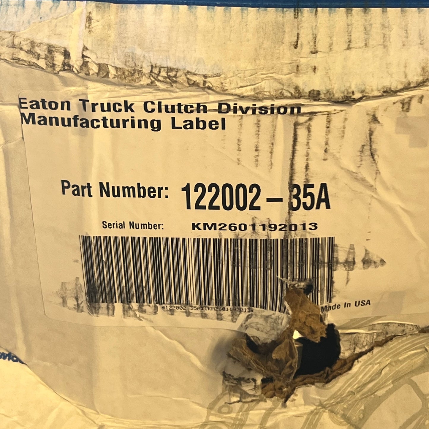 EATON Heavy Duty 15.5" Adjustment Free Clutch CLMT1400 EN-US (New Other, Distressed Box)