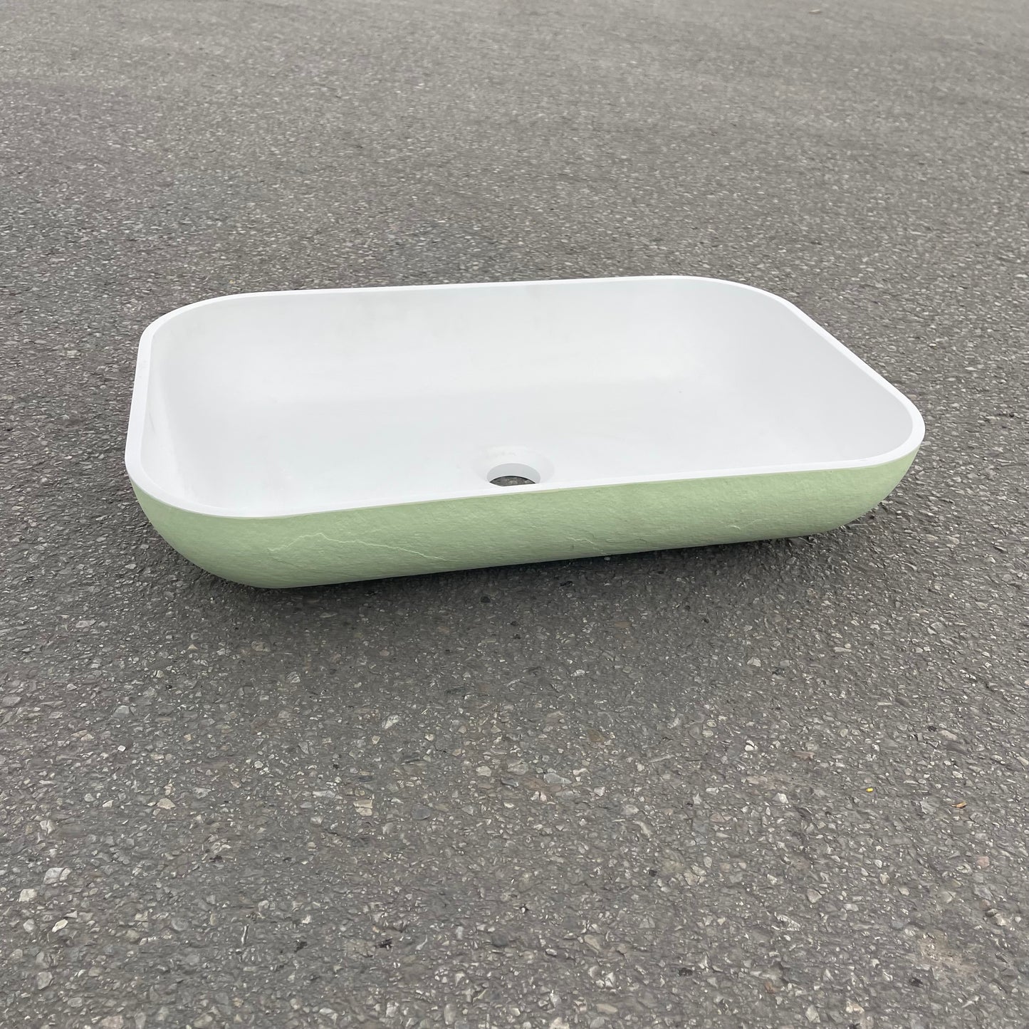 ZA@ Pallet ofACQUABELLA On-top Rectangular Sink Basin Green (AS-IS)