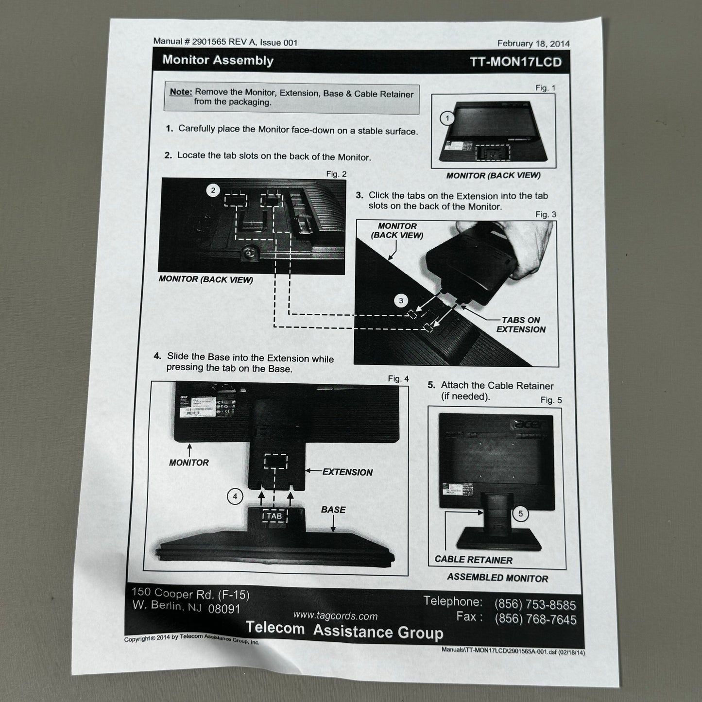 TAG INC. Single Craft Access System DMS Kit 1 TT-SCAP-DMSKIT