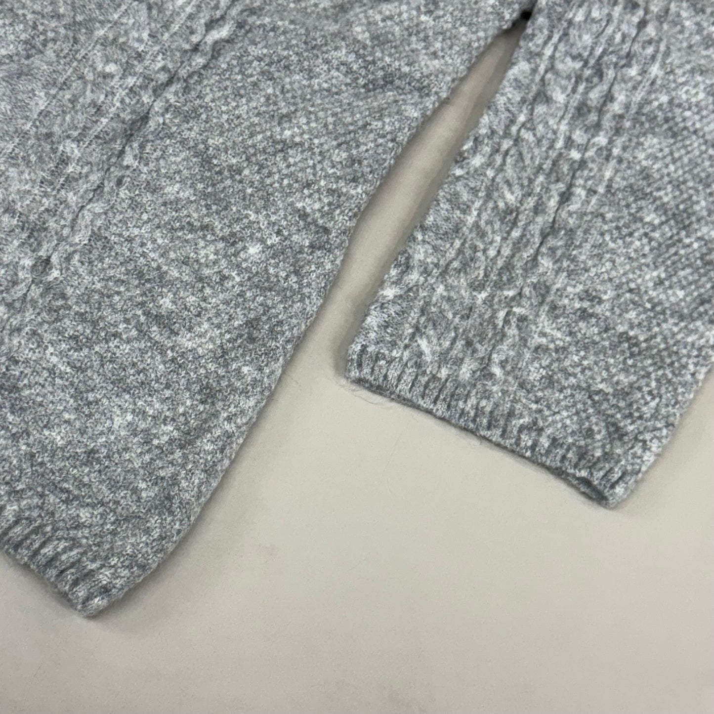 VINCE CAMUTO Cable Knit Sweater Women's Sz-XL Light Heather Grey SC2895