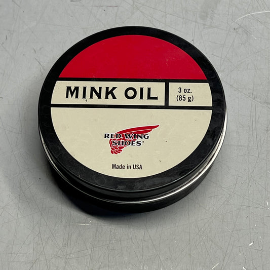 RED WING SHOES Mink Oil Leather Care Product Condition MADE IN USA 3oz 97105