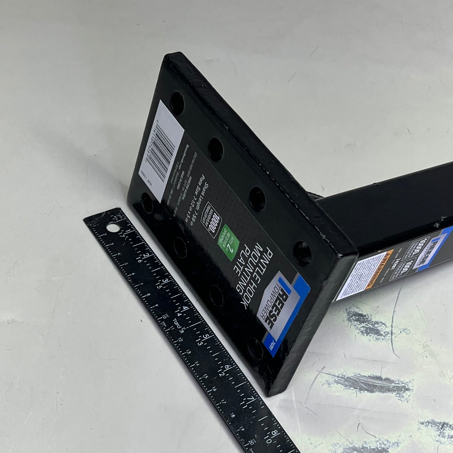 REESE TOWPOWER Pintle Hook Mounting Plate 10,000 Lbs Cap Fits 2"Recivers 74281