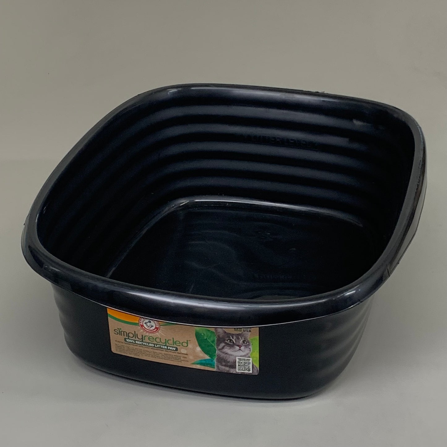 ZA@ ARM & HAMMER Simply Recycled Wave Liter Box Jumbo (4 PACK) Black 22"x16"x6.6" 22193