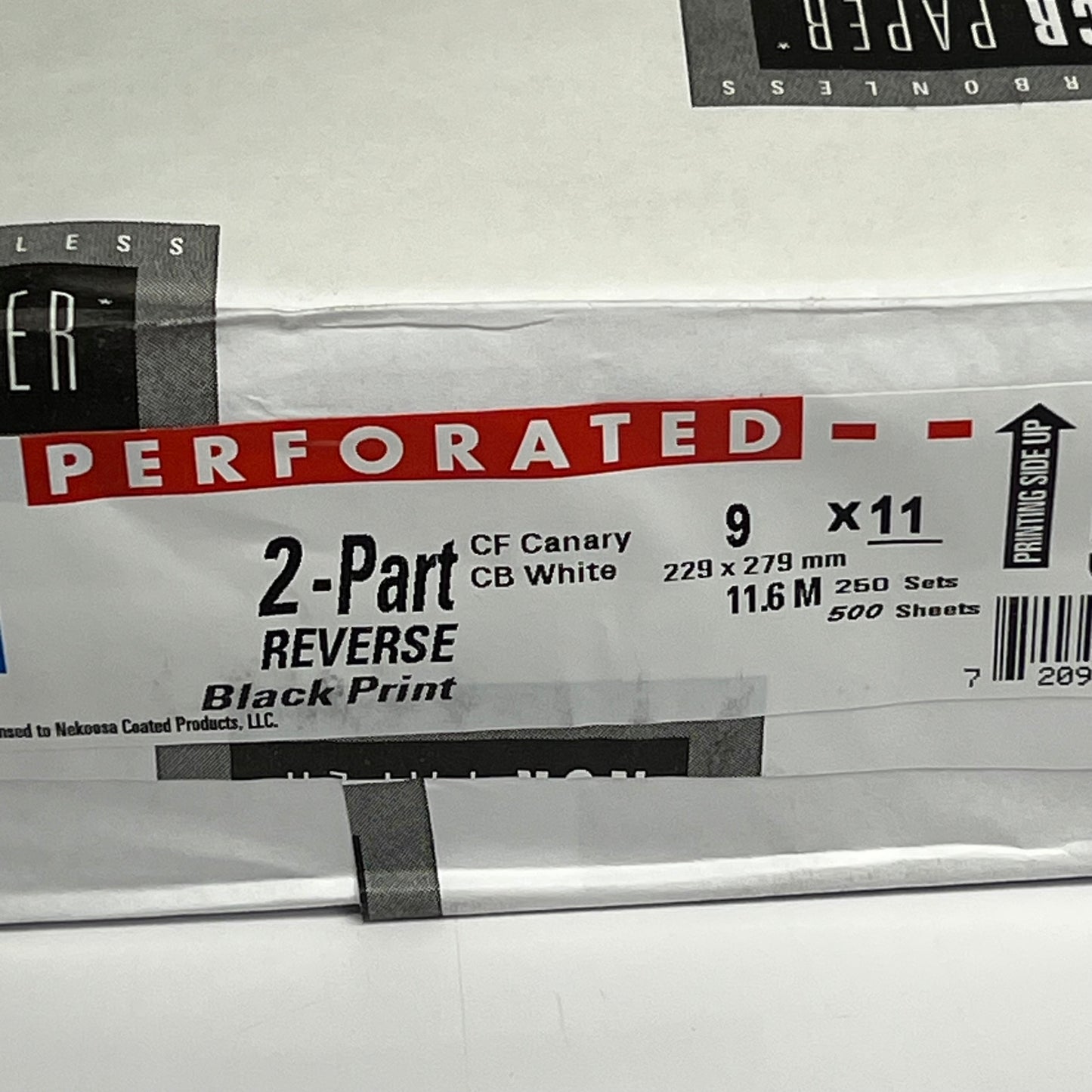 APPVION  (5000 PACK) NCR Paper Precollated Micro-Perf 2 Part 9x11" Canary/White