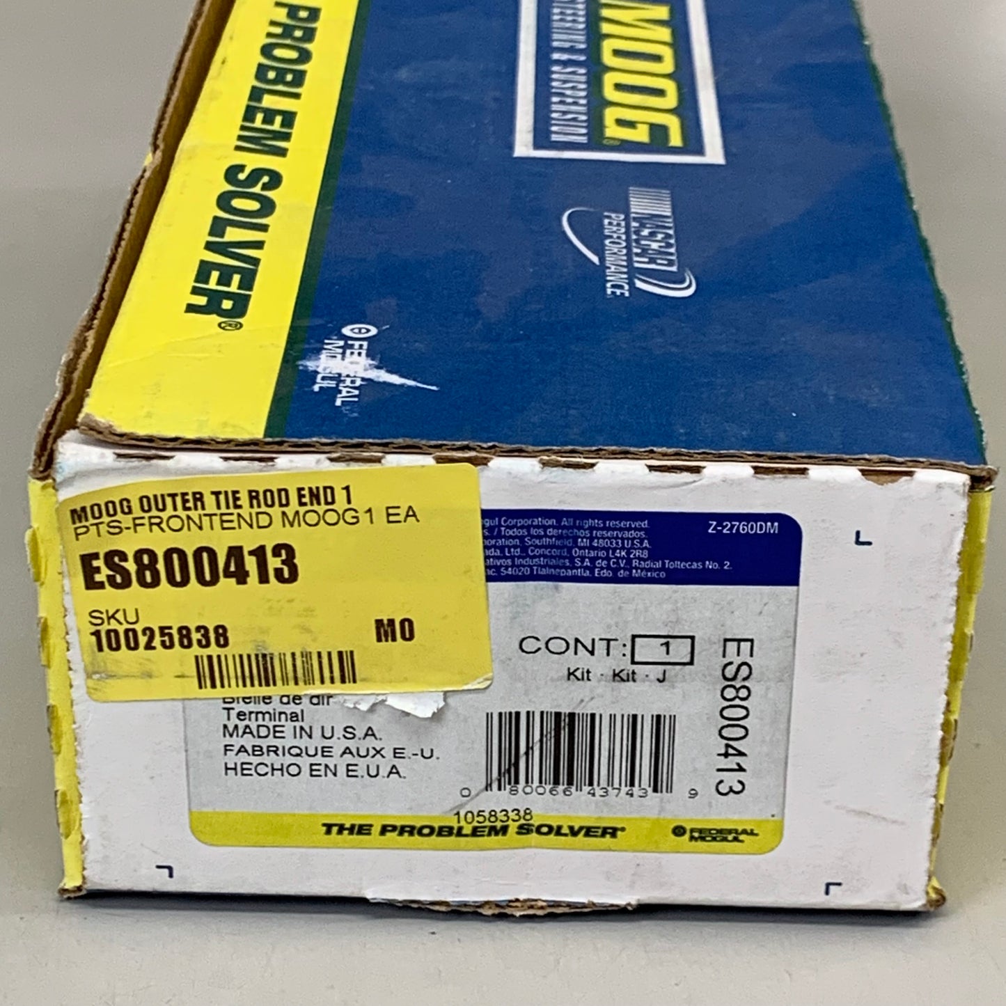 MOOG Front Outer Tie Rod End Driver Side For Dodge & Jeep ES800413