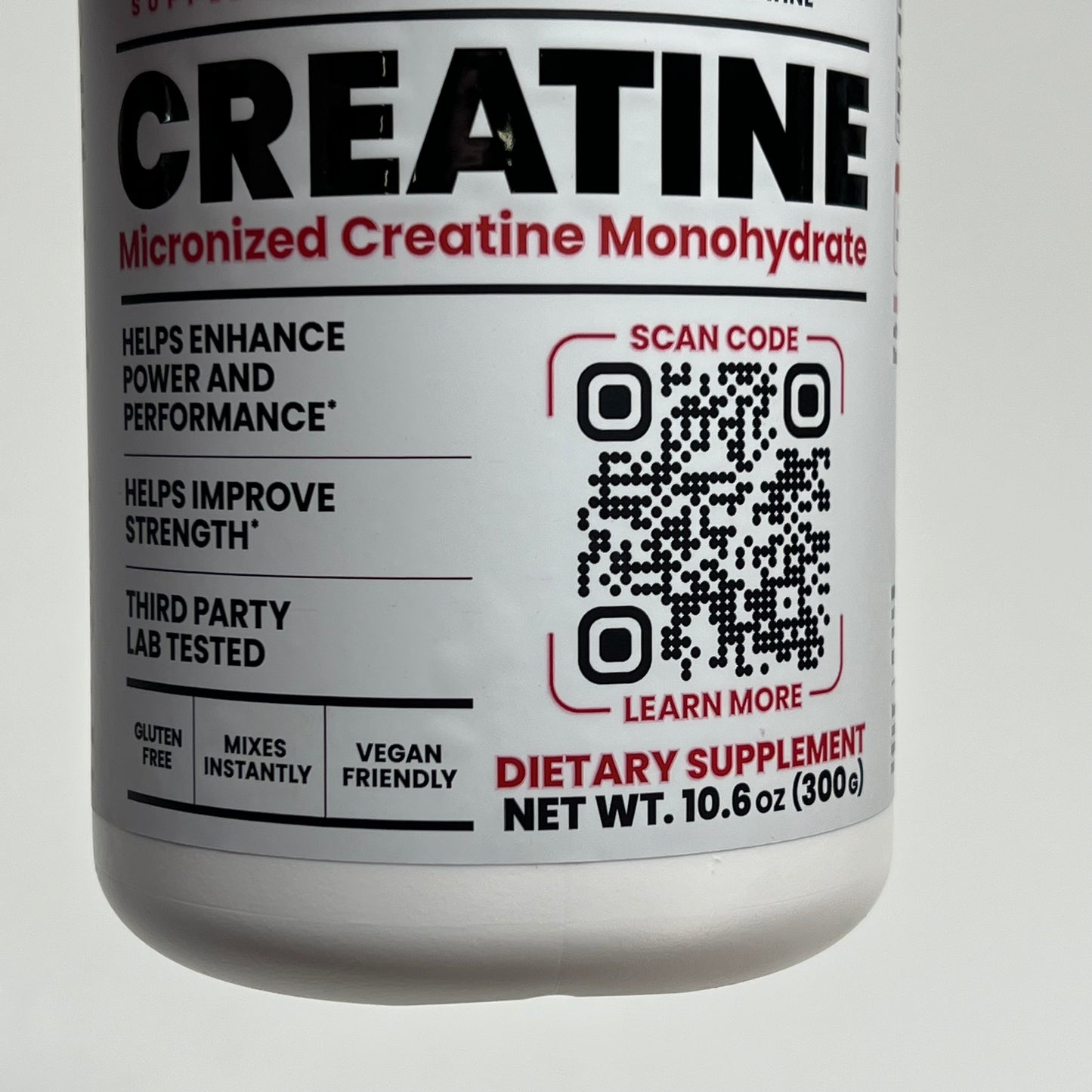 BASIC Creatine Monohydrate Increase Muscle Mass Unflavored 10.6oz BB 05/27