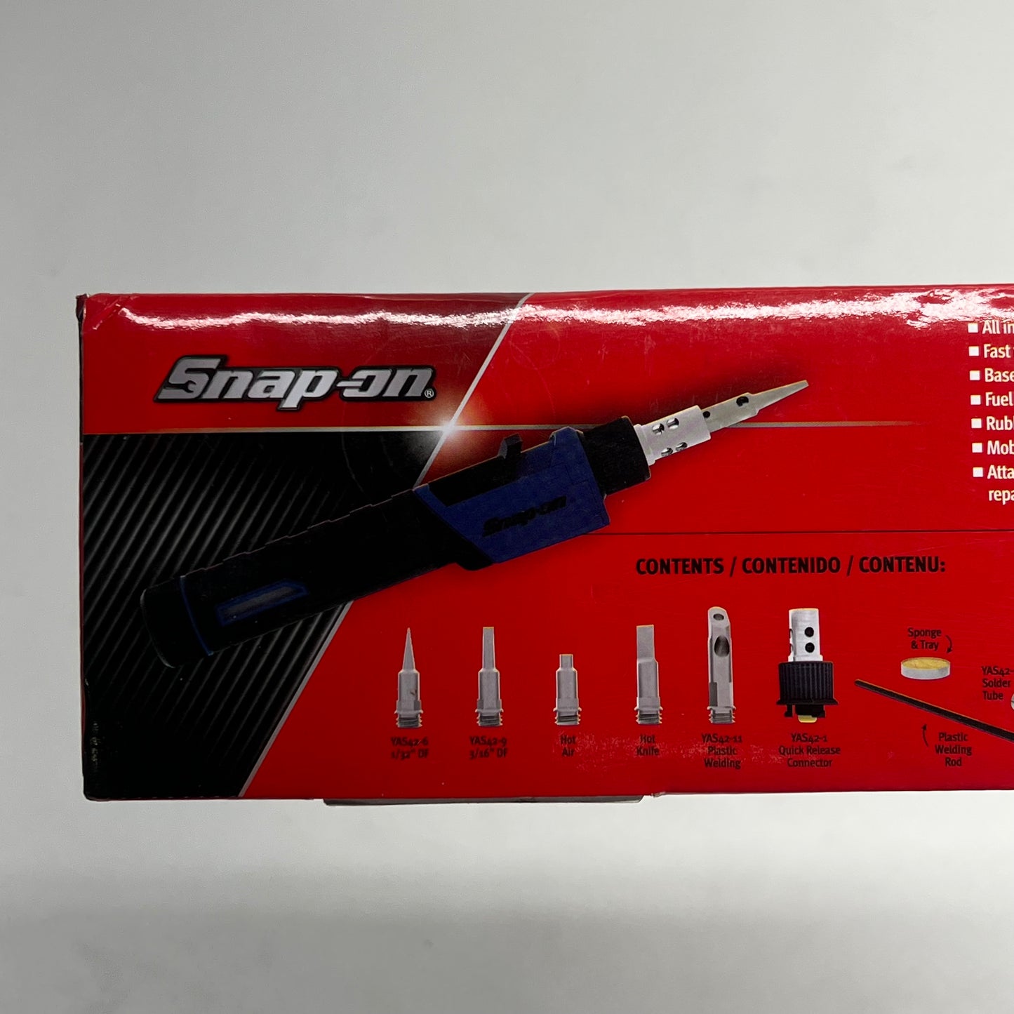 SNAP ON Butane Gas Soldering Kit All-in-one Ignition Switch Blue YAKS42MB