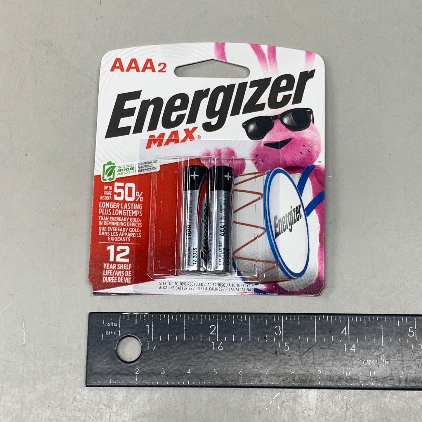 ENERGIZER MAX (4 PACK) AAA Alkaline Batteries 2 Pack (8 Batteries Total) E92BP-2