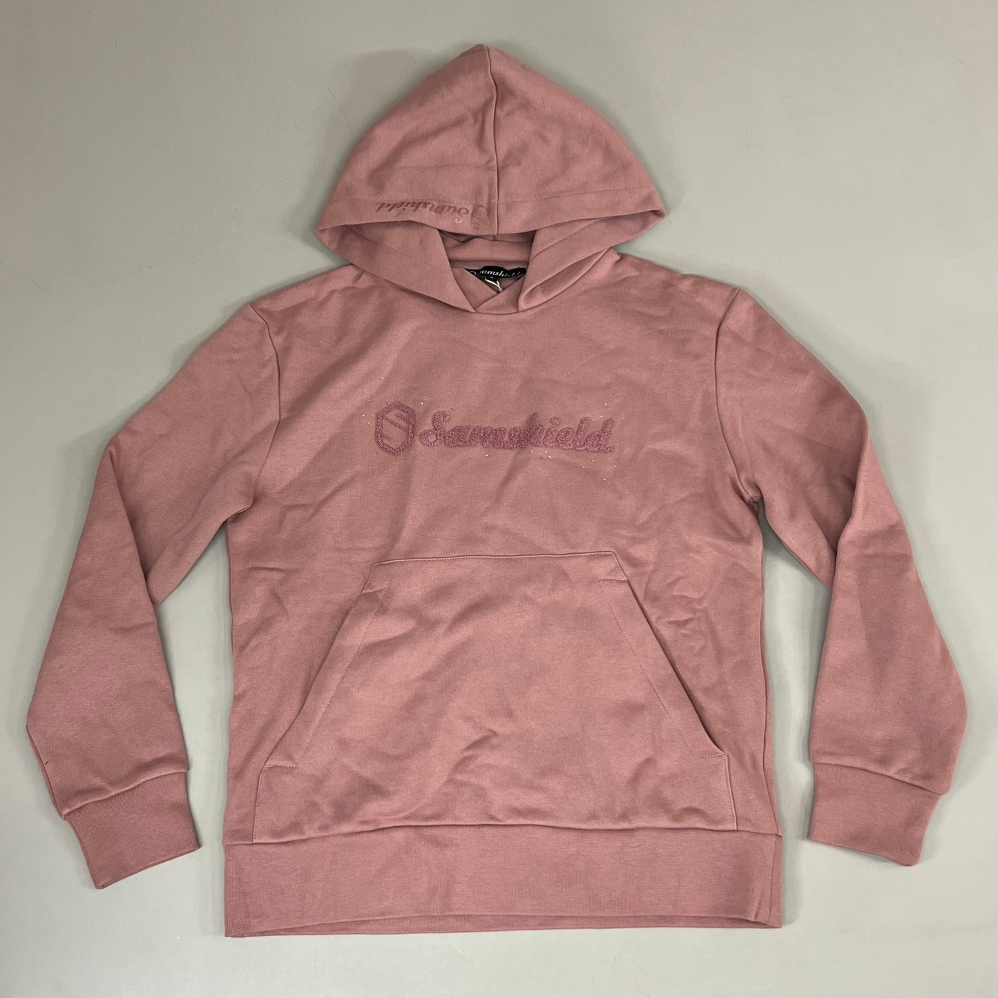 SAMSHIELD Camilla Equestrian Hooded Women's Sweatshirt Sz S Blush Pink