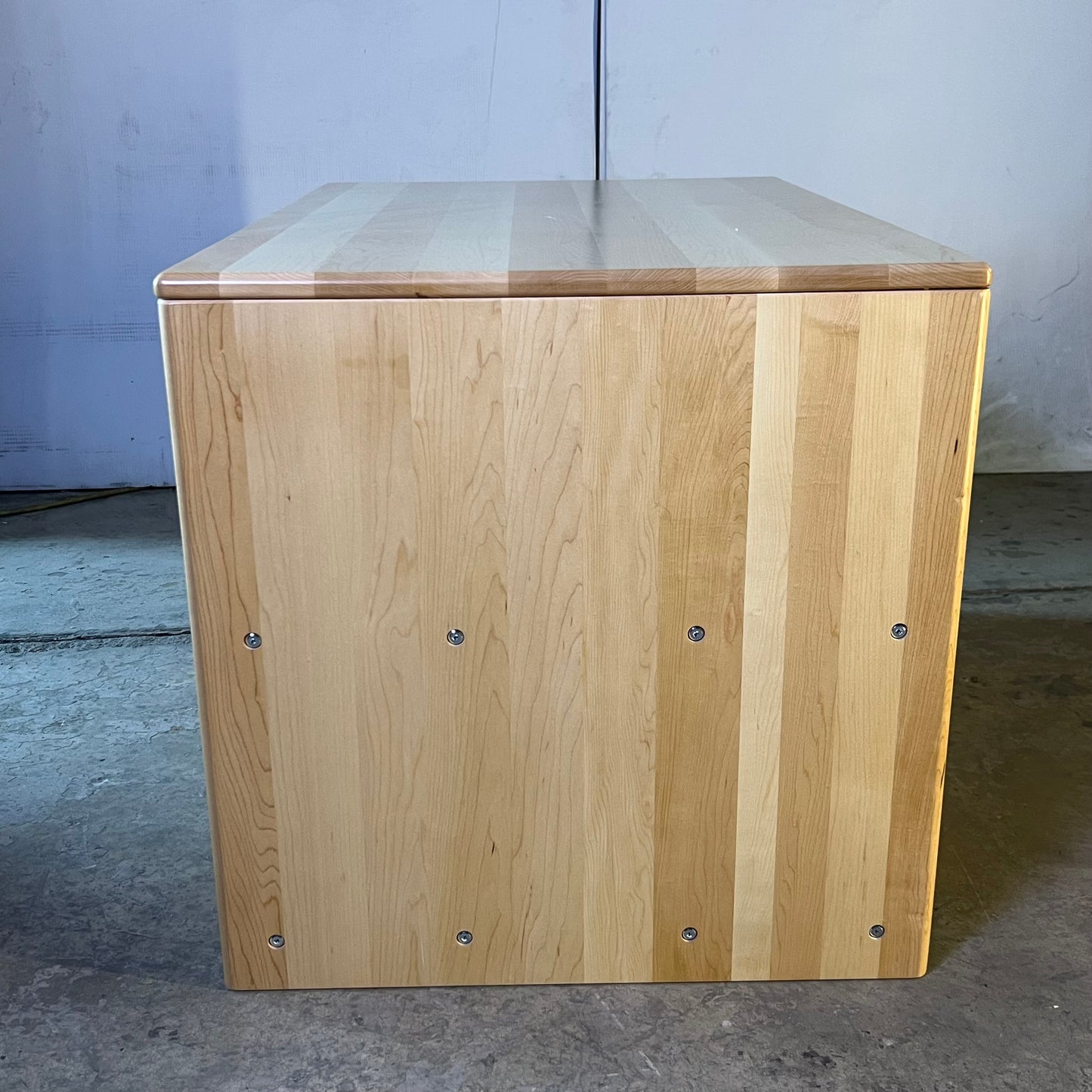 ZA@ KAPLAN Premium Solid Maple Double-Sided Toddler Storage Island Sz 24"W x 36"L x 24"H 33161