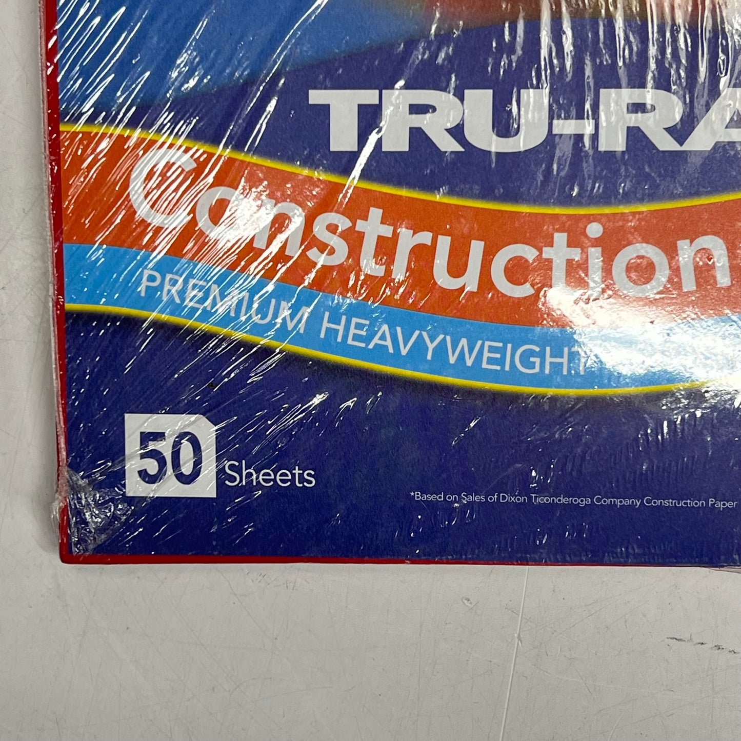 ZA@ TRU-RAY (3 PACK, 50 SHEETS EACH) Premium Construction Paper 12"x18" Holiday Red P102994 (As-Is)