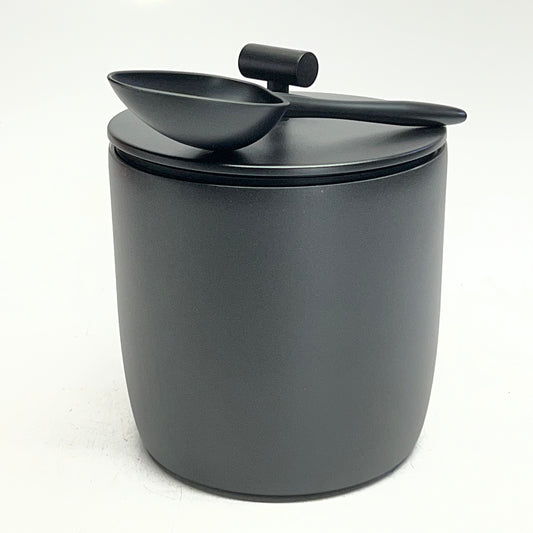 SIMPLEMODERN Rock Ice Bucket with Ice Scoop 8"H x 7"D Black ICE-100-MB