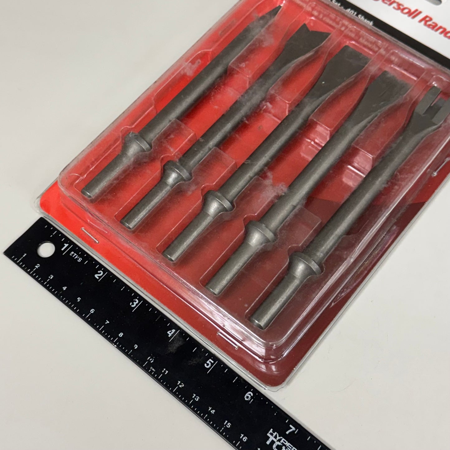 INGERSOLL RAND (5 PEICE) High Quality Steel 7" Hammer Chisel Set .401 Shank 9500