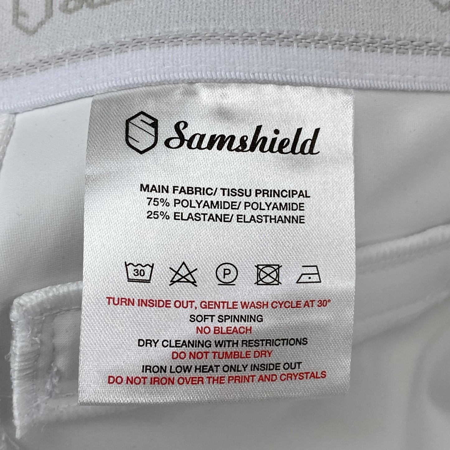 SAMSHIELD Omega Horse Riding Pants Women's Sz US 26, UK 8, FR 36 White (New Other)