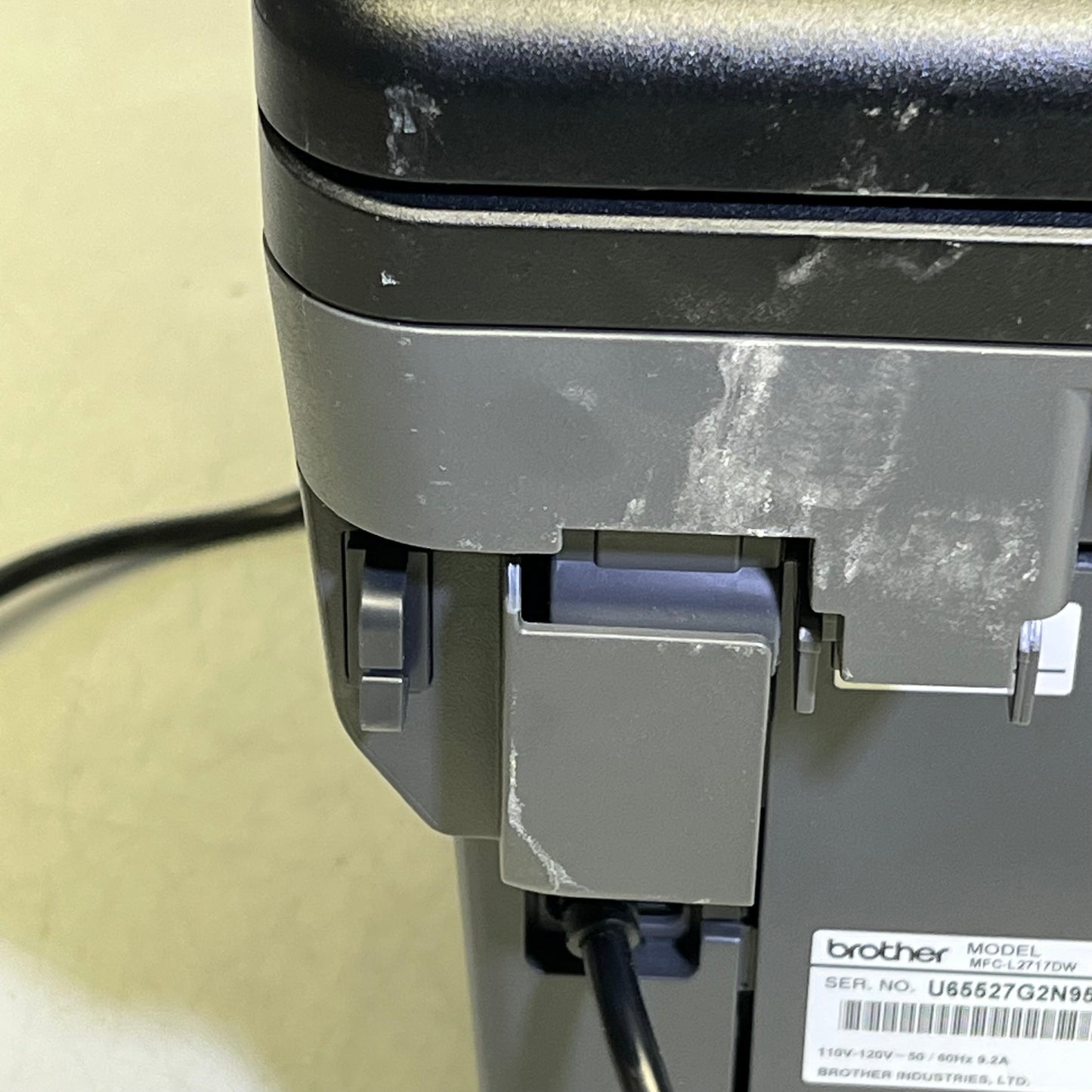 ZA@ BROHTER Wireless Black & White All-In-One Laser Printer (DISCONTINUED) Black MFC-L2717DW (AS-IS)