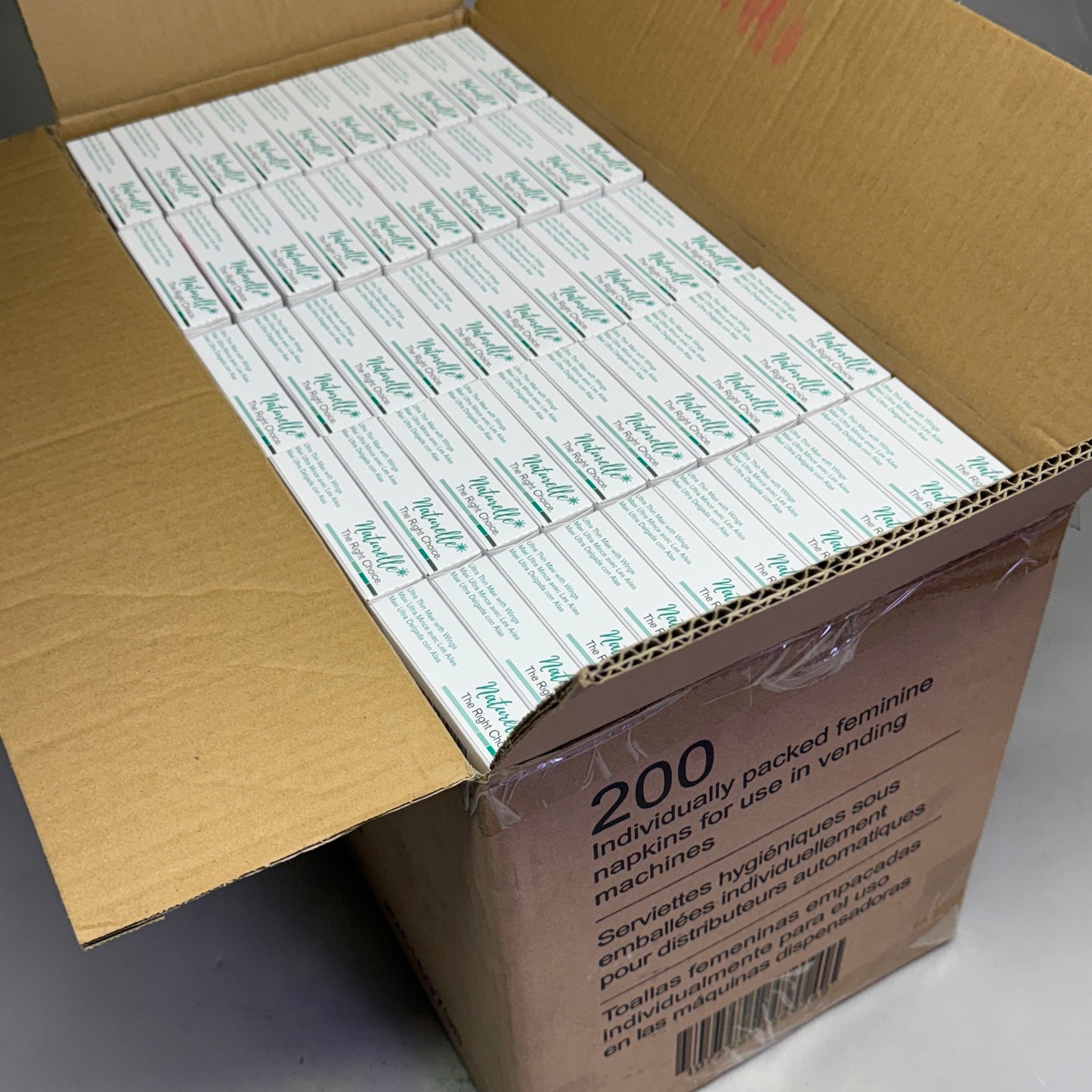 NATURELLE (200 PACK) Ultra Thin Maxi Pads for Vending Machine 25169798