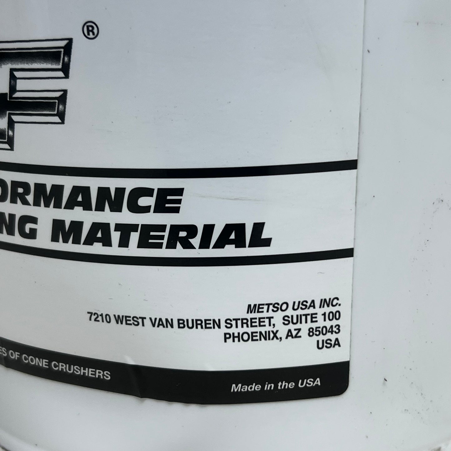 METSO WF Ultra Performance Crusher Backing Material, White 2421441 BB 11/25