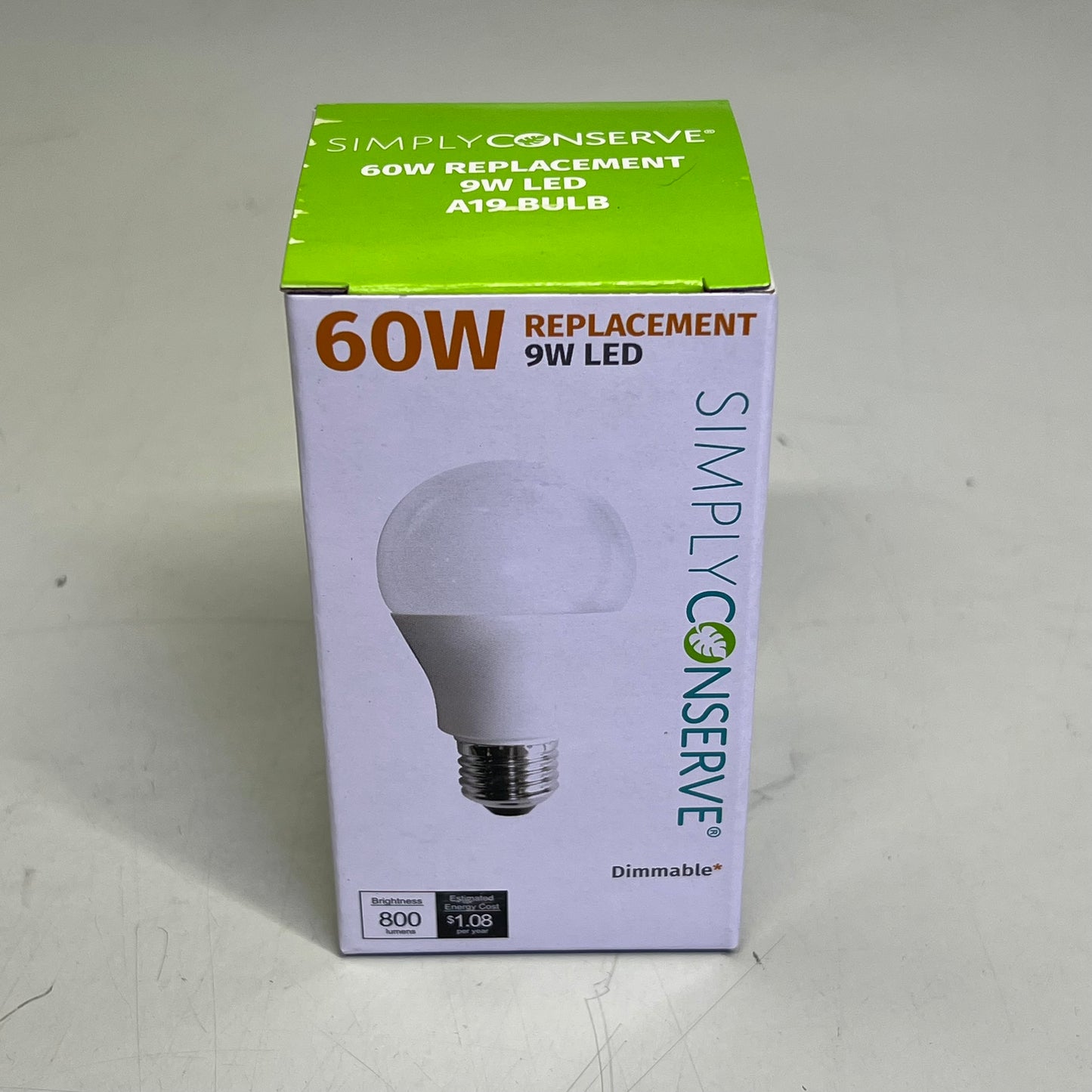 SIMPLY CONSERVE (3 PACK) LED Light Bulb 800 Lumens Daylight L09A1950KENCL