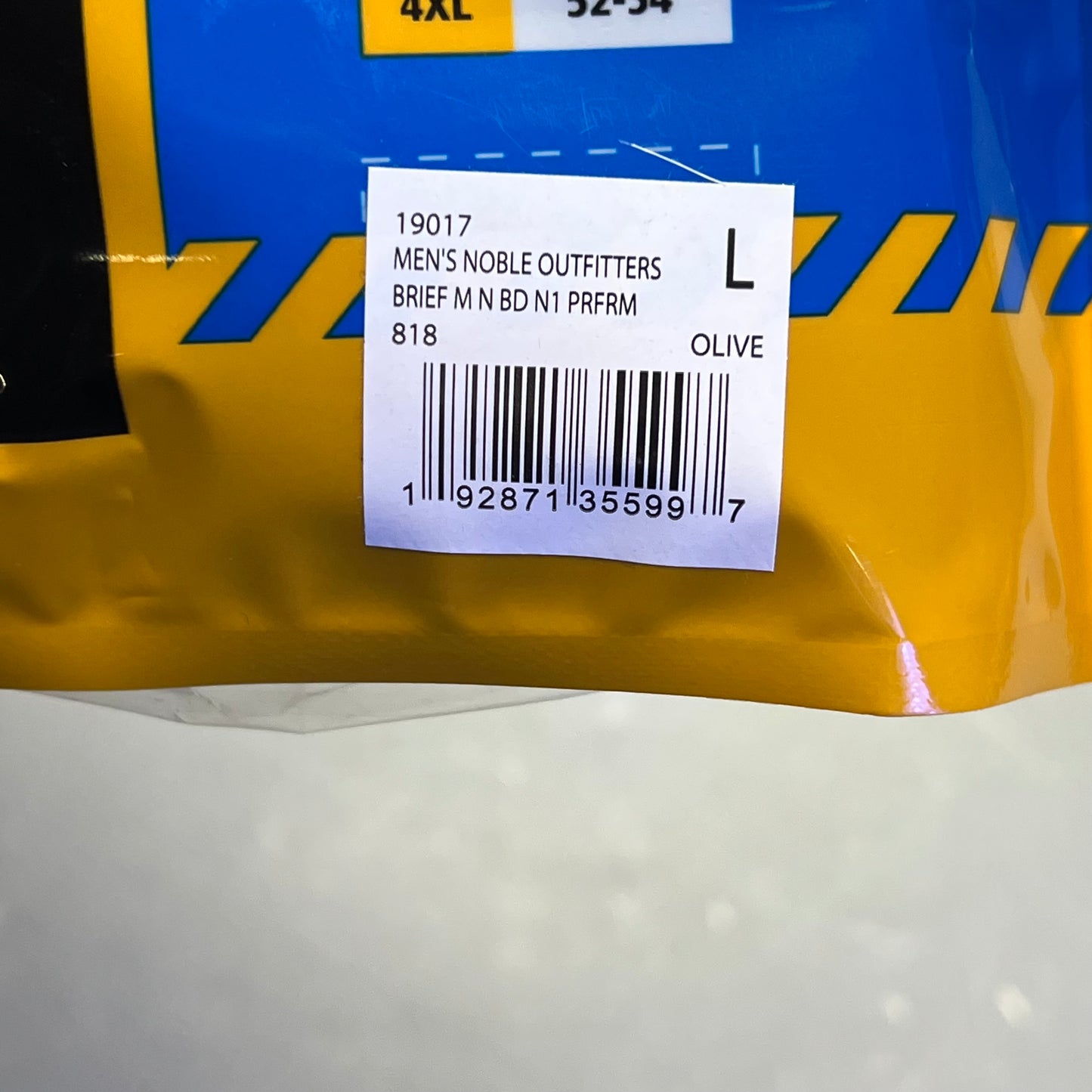 NOBLE OUTFITTERS (SET OF 2) The Best Dang Performance Brief Men's Sz L Olive