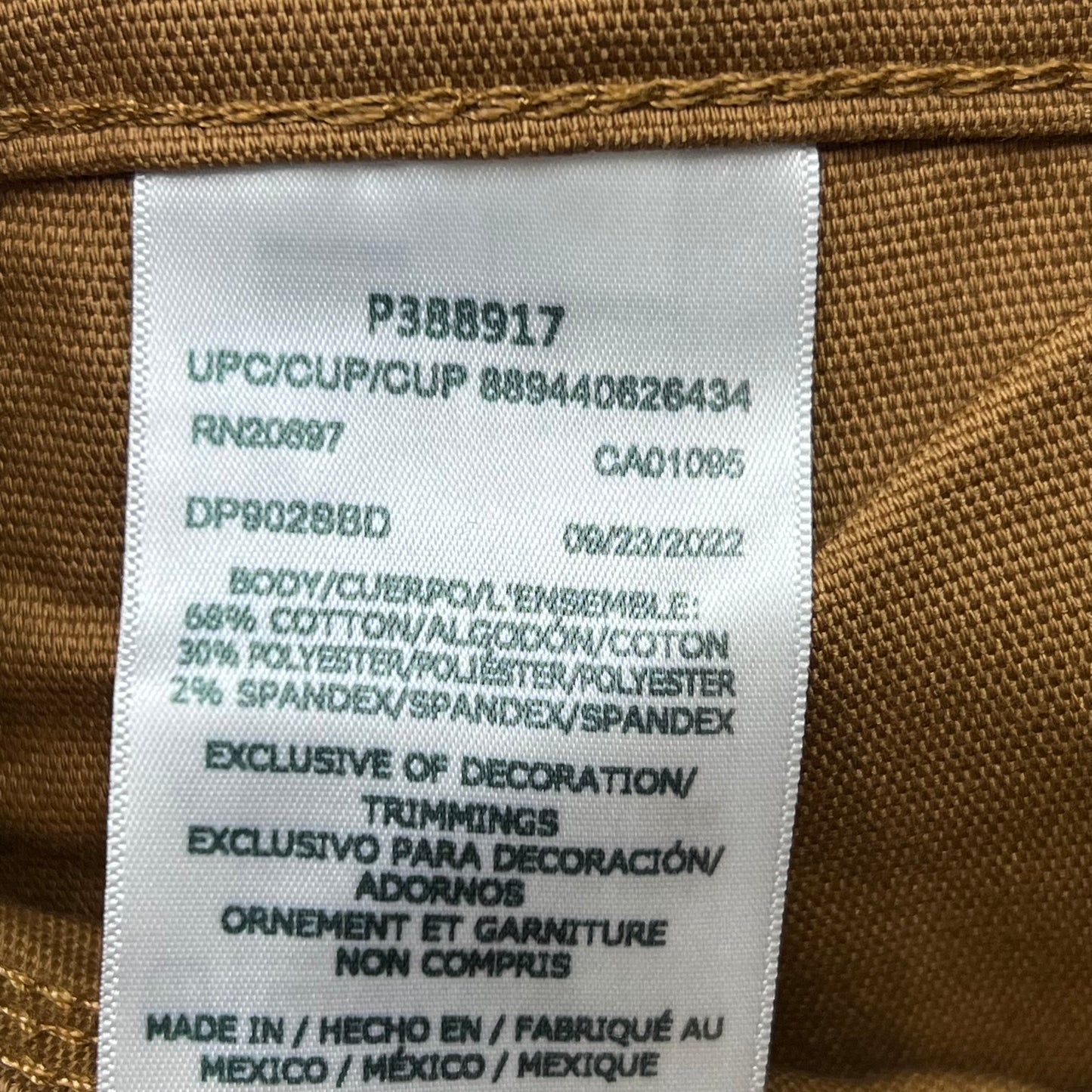 DICKIES Flex Regular Fit Cargo Pants Mens 34X32 Stonewashed Brown Duck DP902SBD