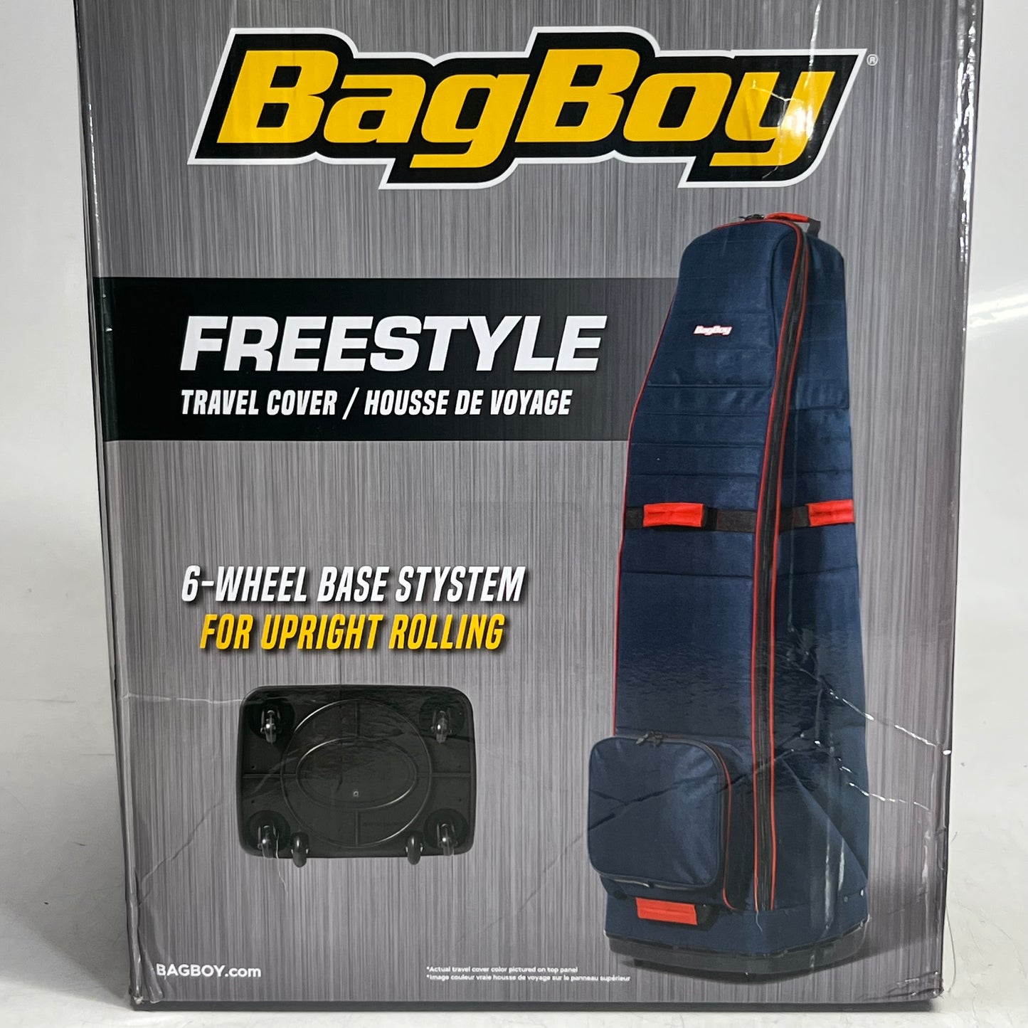 BAGBOY Golf Freestyle Travel Cover 15"L x 12"W x 11"H Black/Charcoal BB97055