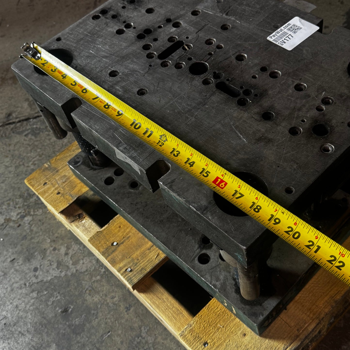 Die Stamp (Solid Metal) 14"W x 19"L x 10.5"H Gray (AS-IS, Used)