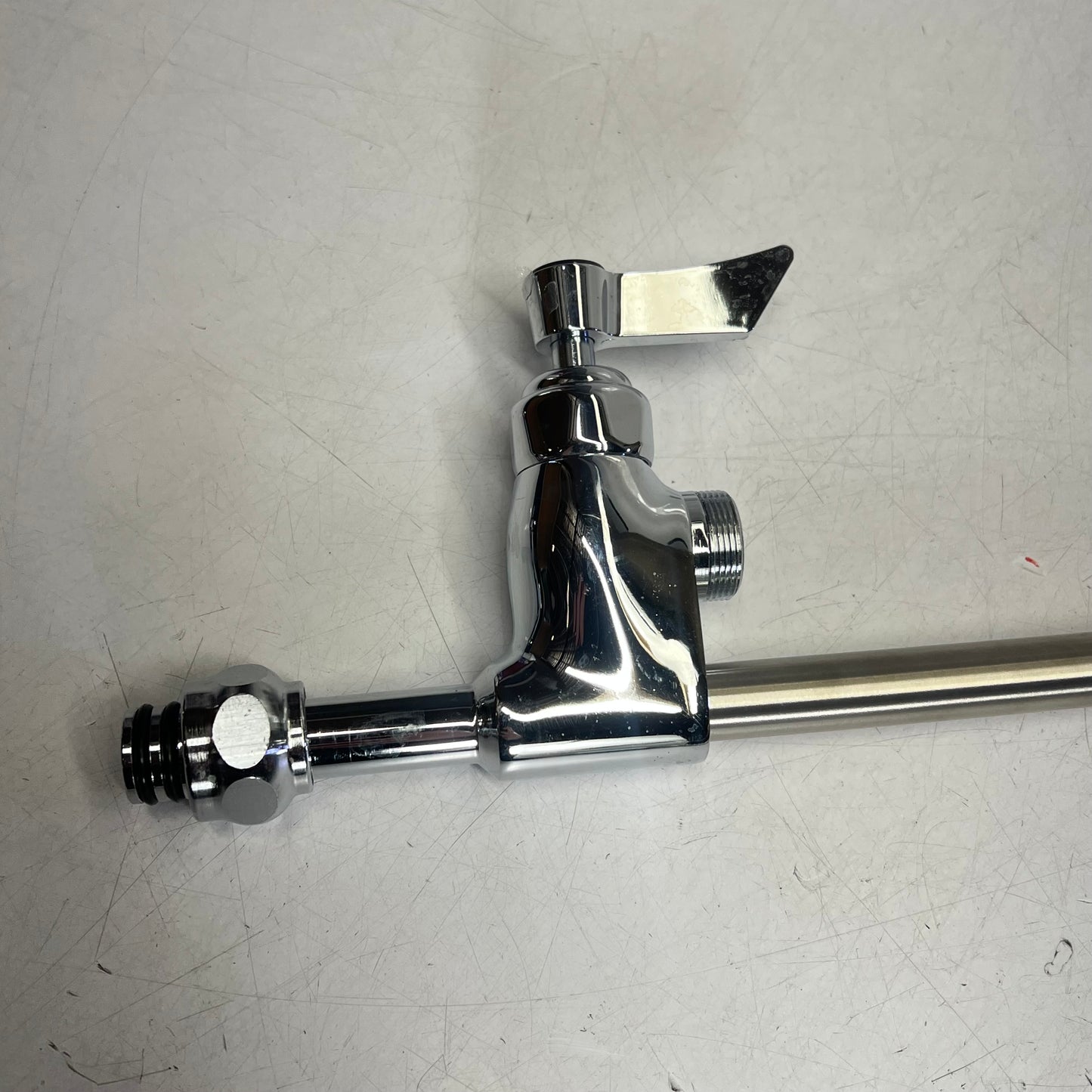 WATERLOO Pre-rinse Faucet Wall Mount  8" 1.15 GPM 44" Hose Chrome 750PRW814