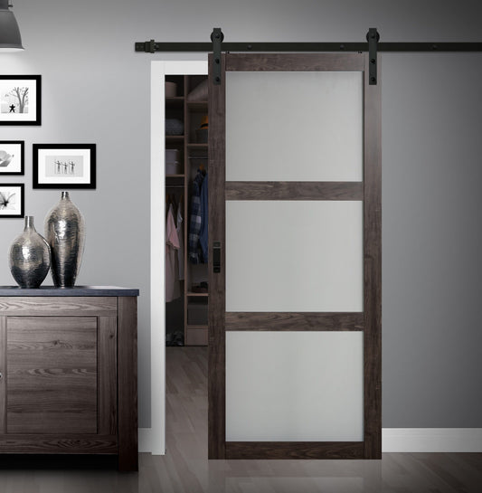 ZA@ Pallet of RENIN Hall 3-Lite Barn Door Kit BD061 (AS-IS)