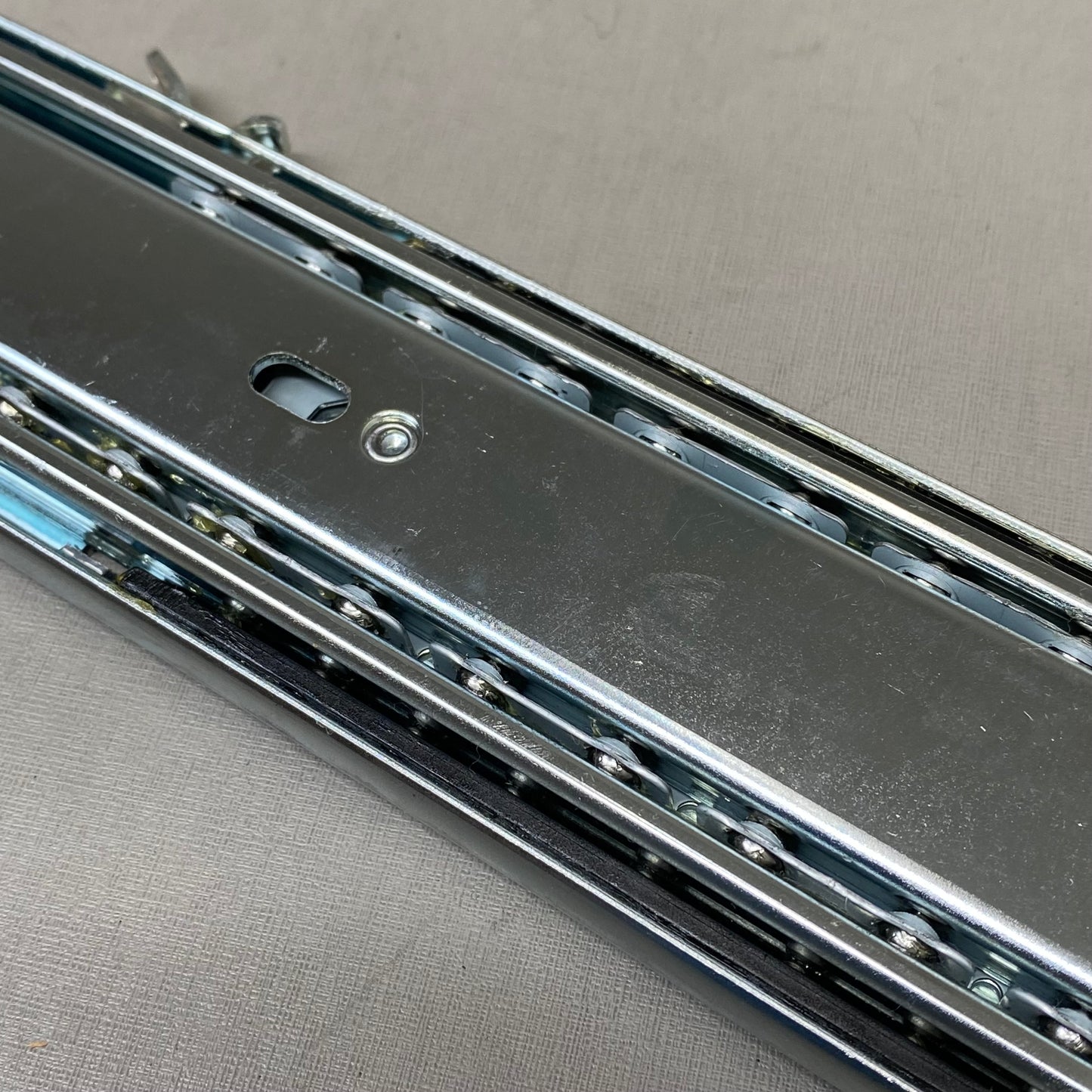 KNAPE AND VOGT (10 Pk ) Over Travel Low Profile Drawer Slide Set 12 inch Silver 6505