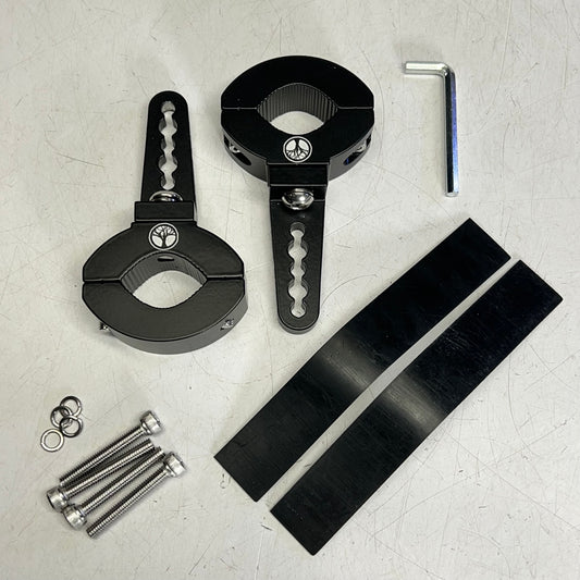 BLACK OAK LED Aluminum Universal Adjustable O-type Mounting Brackets Small Black
