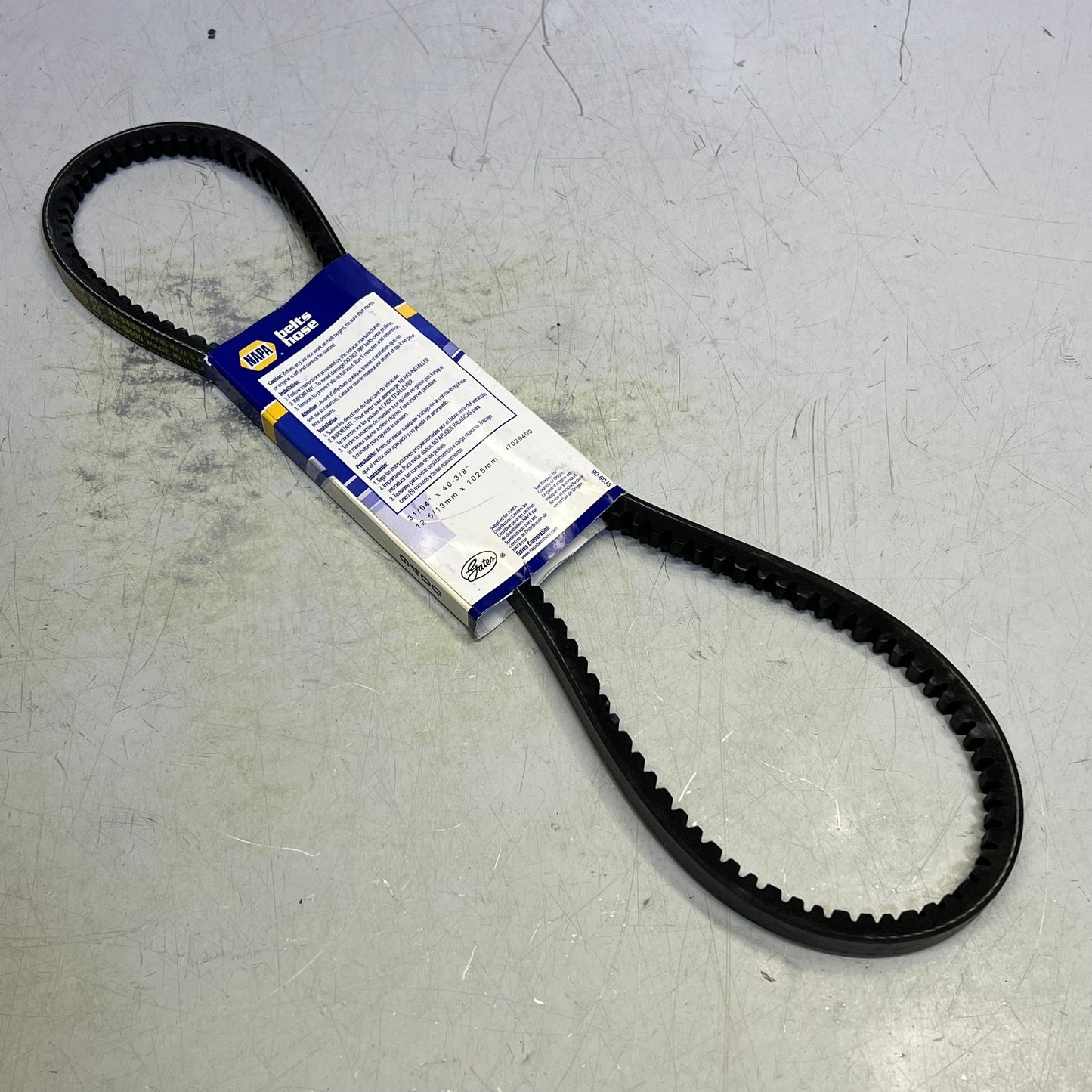 NAPA EPDM High Capacity V-Belt Polyester Cord HC50 15/32" x 40 5/8" Black 259400