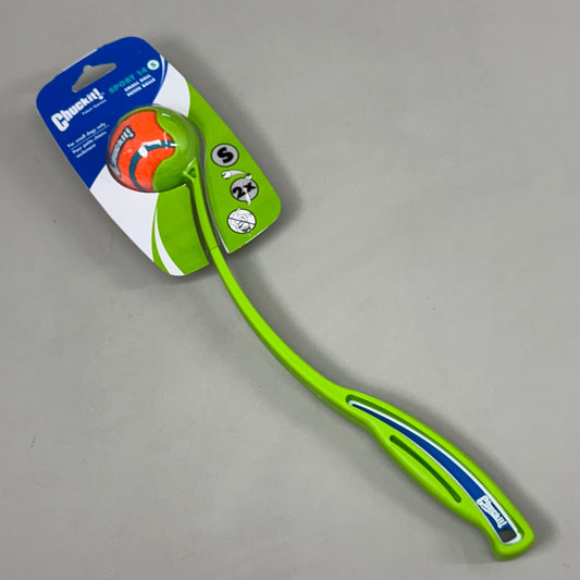 ZA@ CHUCKIT! Sport 14S Small Dog Ball Launcher & Ball Green & Orange TDHC24071D C