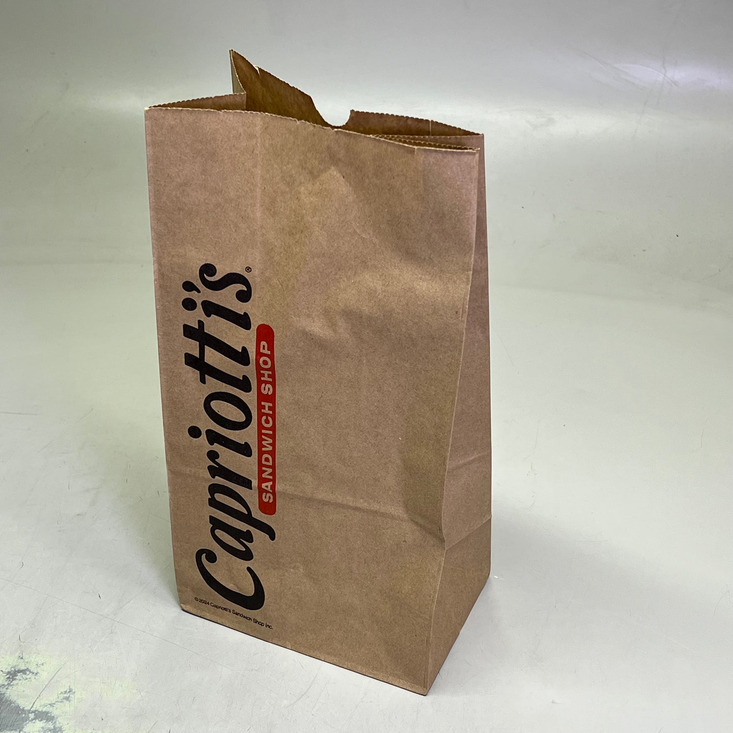 ZA@ CAPRIOTTI'S (1000 PACK) Sandwich Shop Paper Bags 14"x7"x4.5" Brown BG745CAP